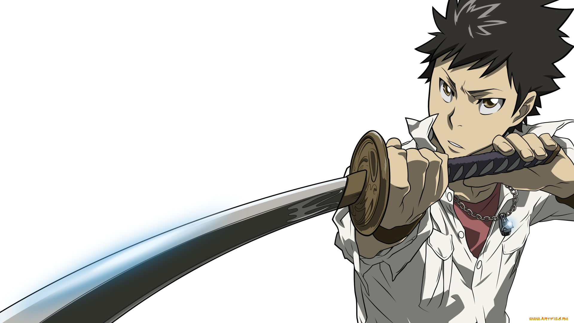 аниме, katekyo, hitman, reborn, брюнет, парень, учитель, мафиози, реборн, ямомото, меч