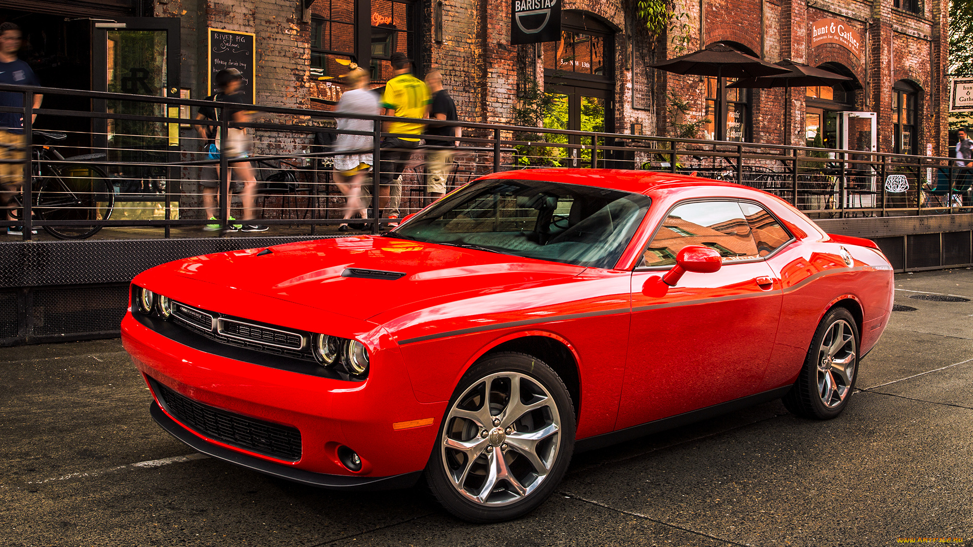 автомобили, dodge, challenger, 2015г, красный, lc, plus, sxt