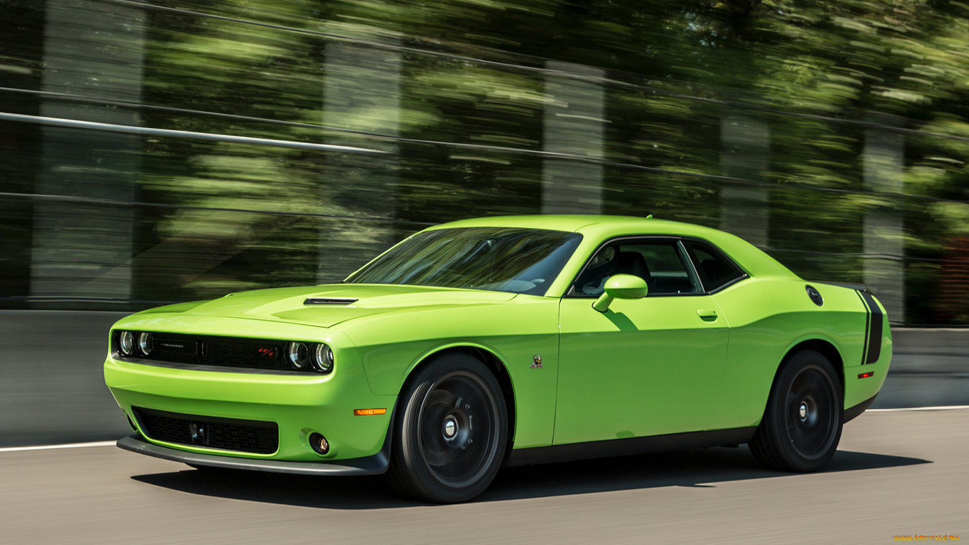 автомобили, dodge, scat, pack, зеленый, r-t, challenger, lc, 2015, г