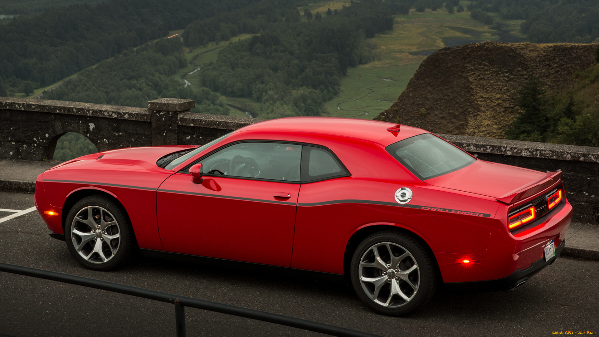 автомобили, dodge, sxt, красный, lc, plus, challenger, 2015г