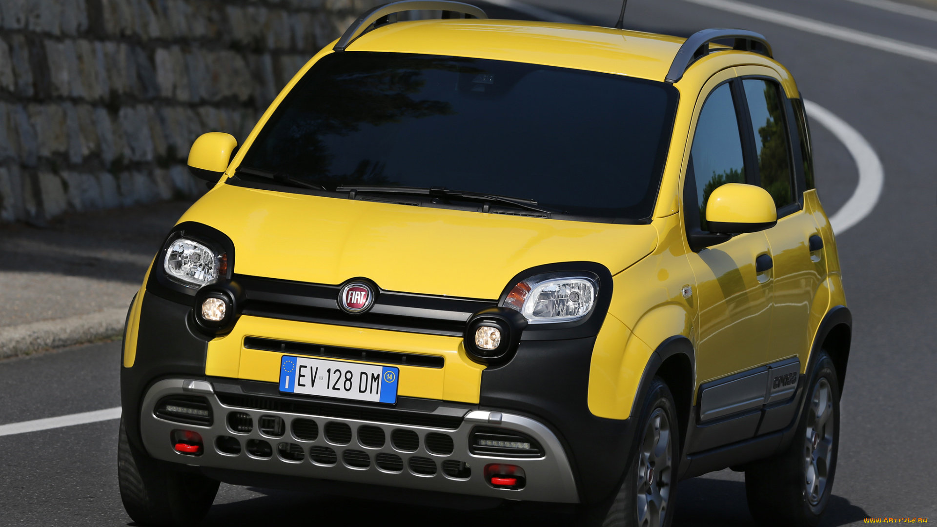 автомобили, fiat, 319, 2014г, cross, panda, желты