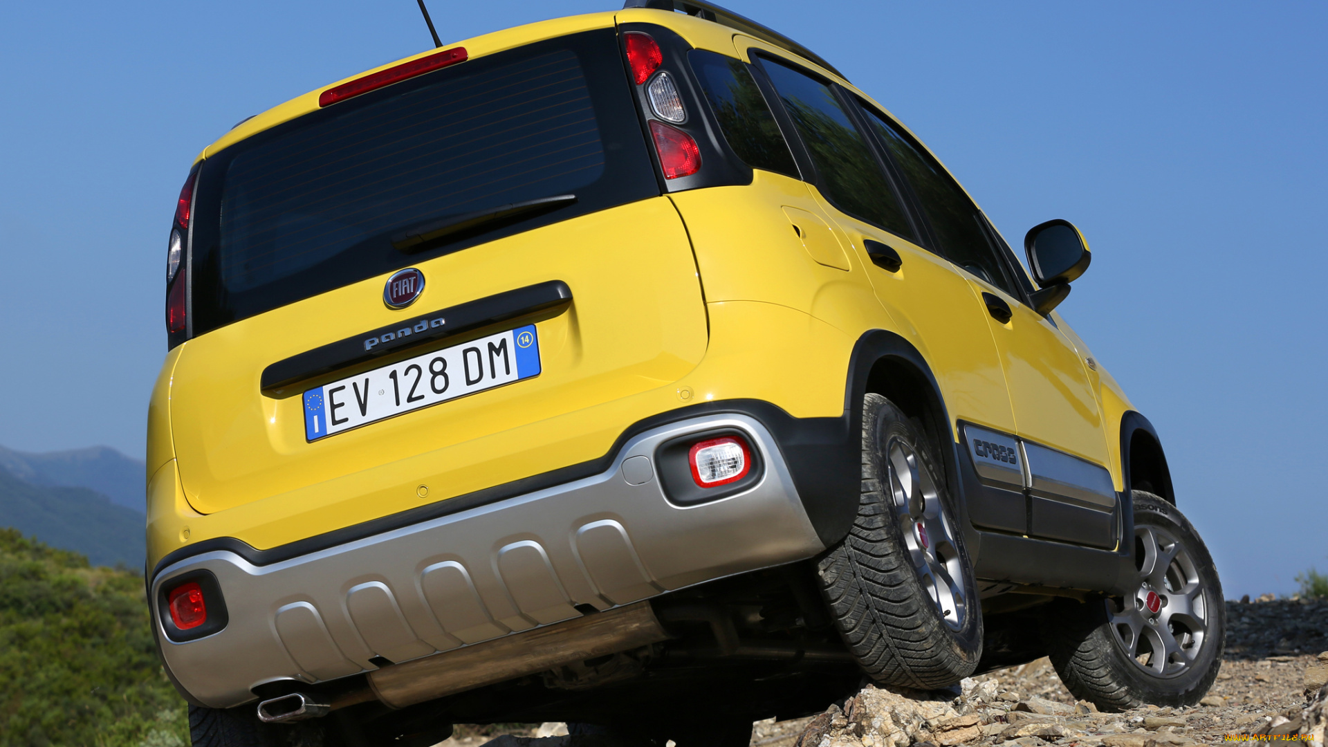 автомобили, fiat, желты, 2014г, panda, 319, cross