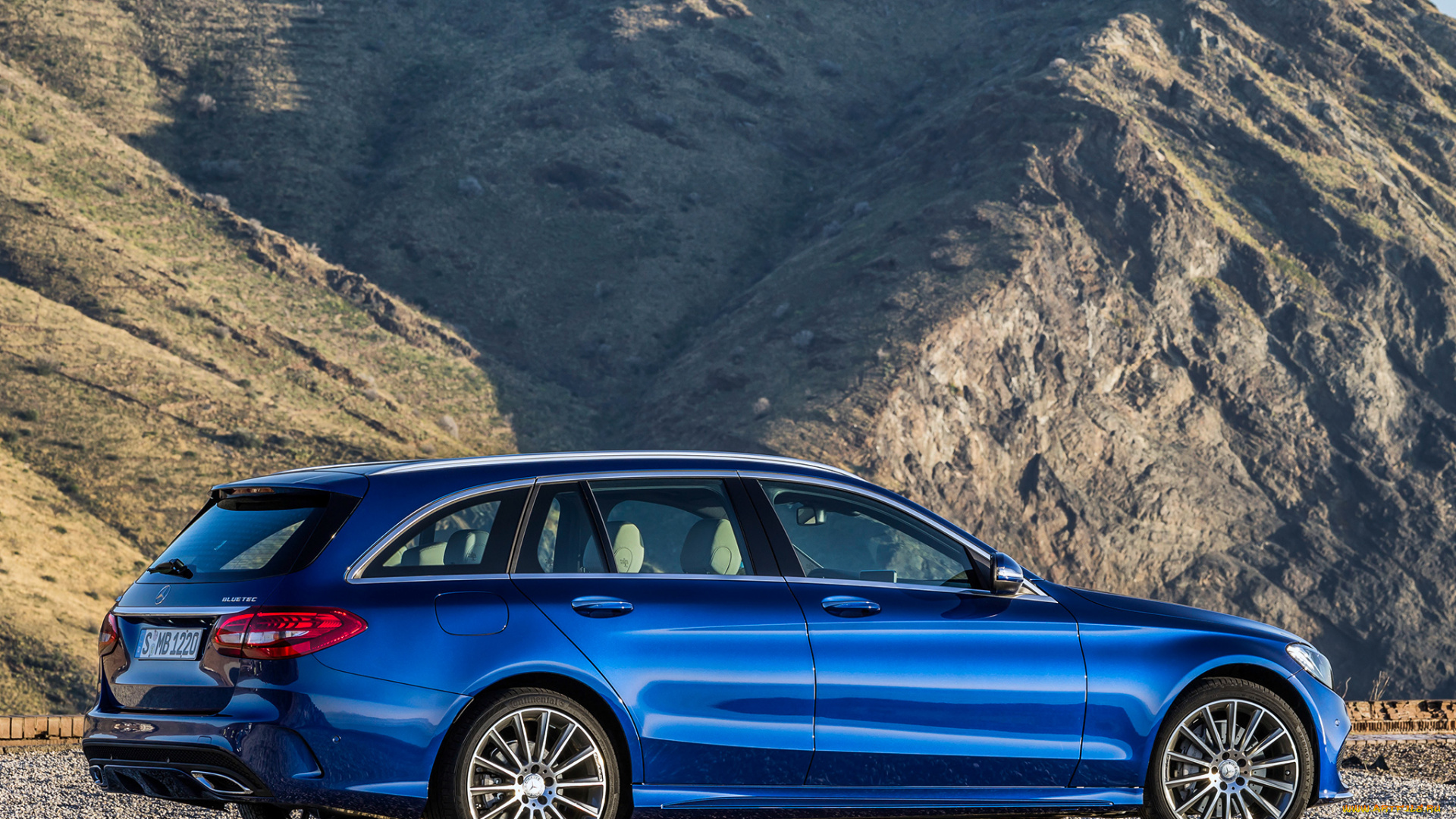 автомобили, mercedes-benz, estate, line, amg, c, 250, синий, 2014г, s205