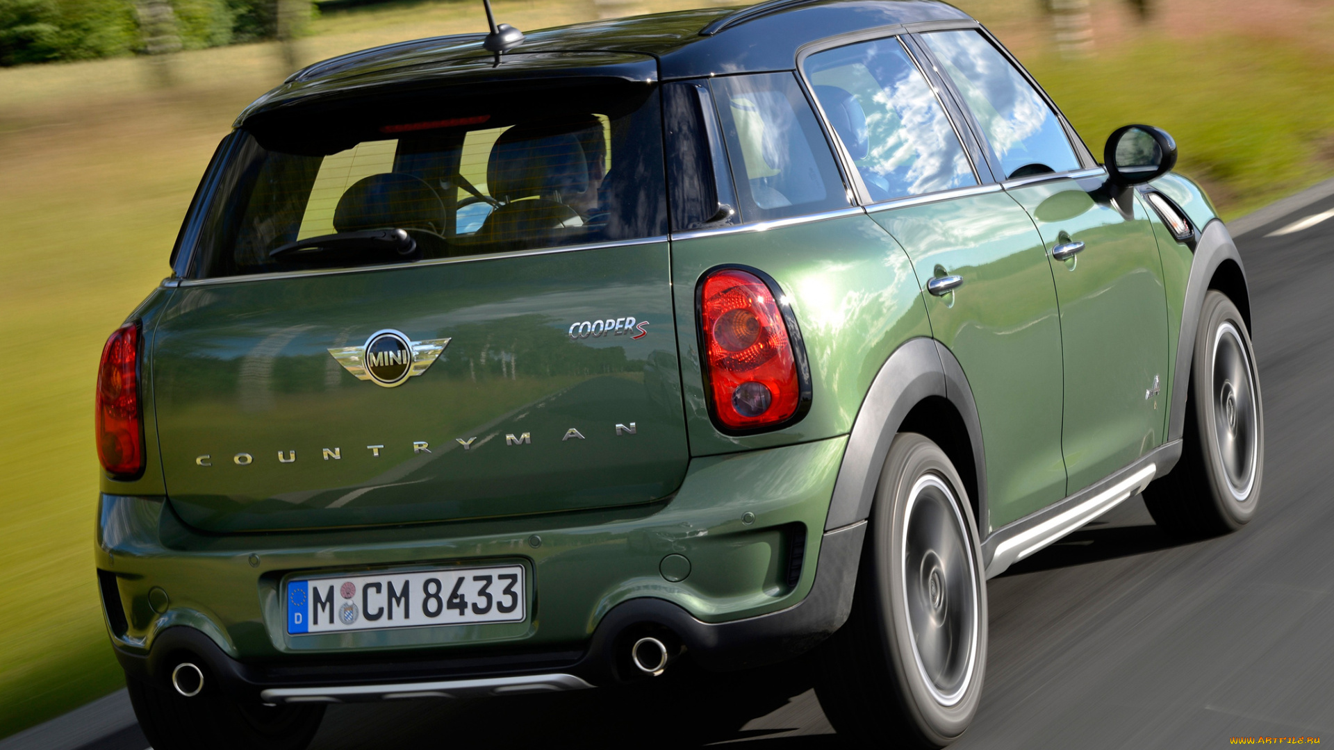 автомобили, mini, s, countryman, cooper, зеленый, 2014г, r60