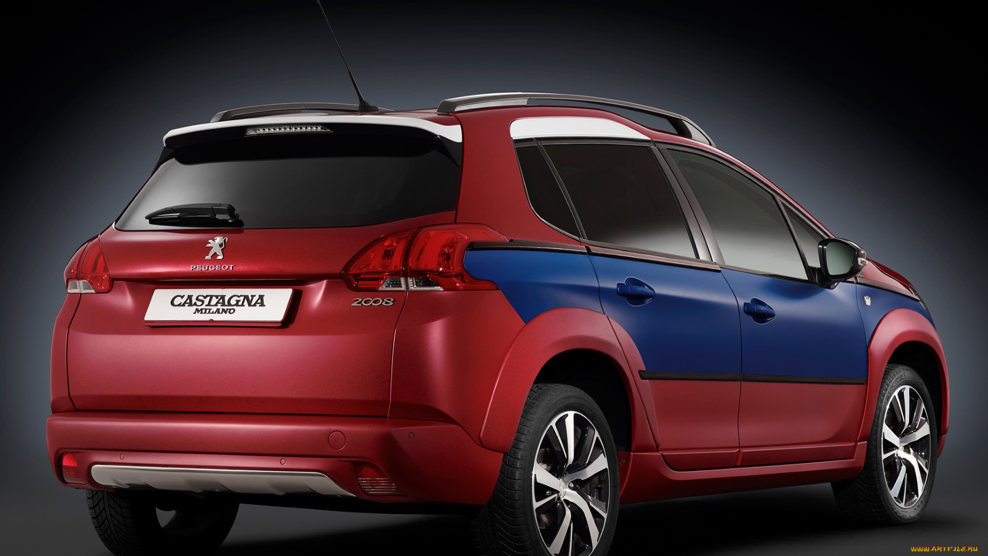 автомобили, peugeot, castagna, 2008, красный, 2014г