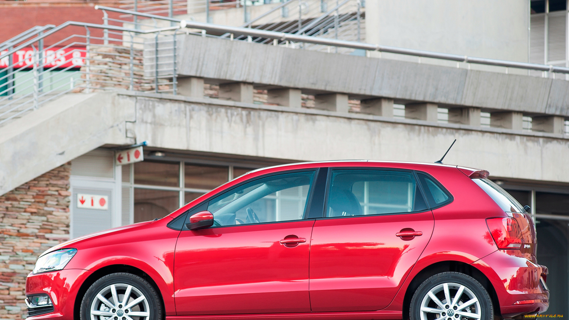 автомобили, volkswagen, красный, 2014г, polo, za-spec, typ, 6r