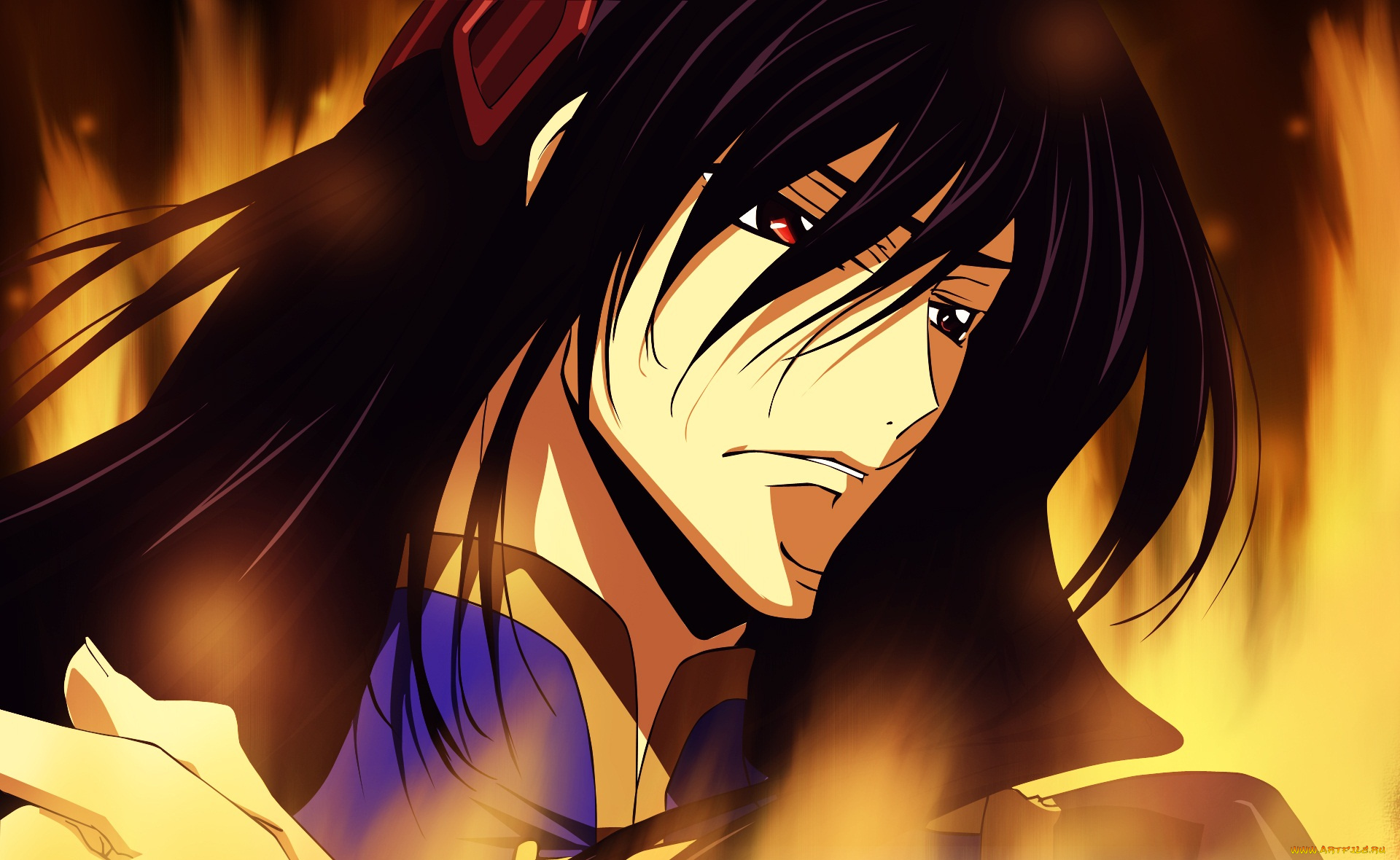 аниме, code, geass, лицо, парень, код, гиас, брюнет