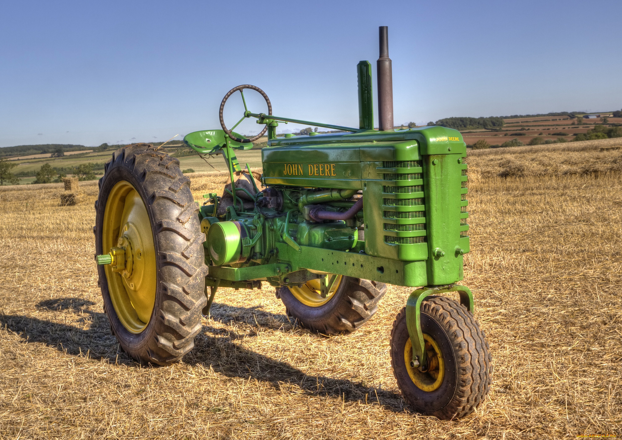 техника, тракторы, поле, трактор