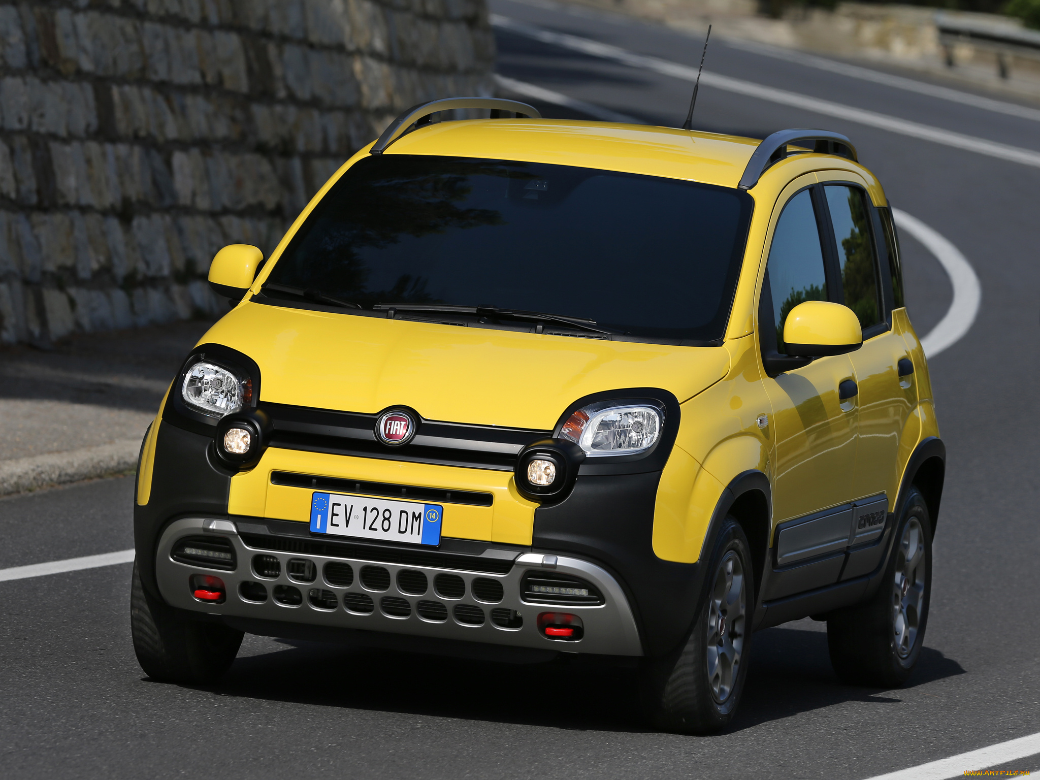 автомобили, fiat, 319, 2014г, cross, panda, желты