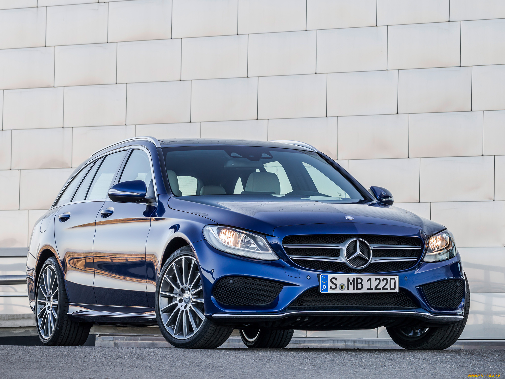 автомобили, mercedes-benz, c, 250, синий, 2014г, s205, estate, line, amg