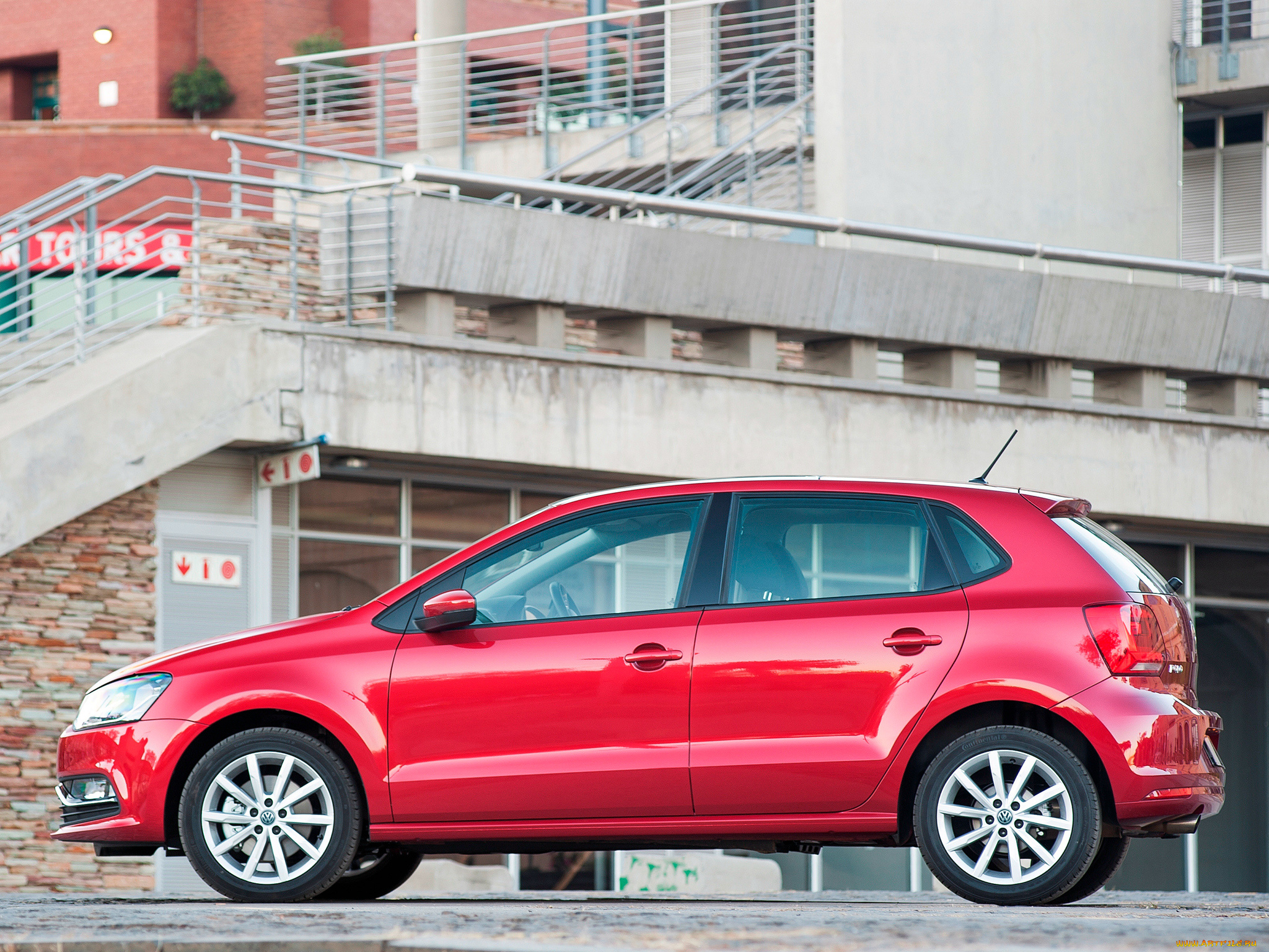автомобили, volkswagen, красный, 2014г, polo, za-spec, typ, 6r