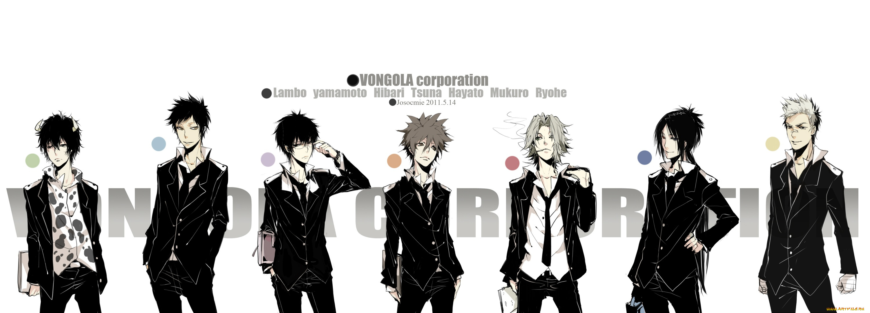 аниме, katekyo, hitman, reborn, персонажи, парни, белый, фон, учитель, мафиози, реборн