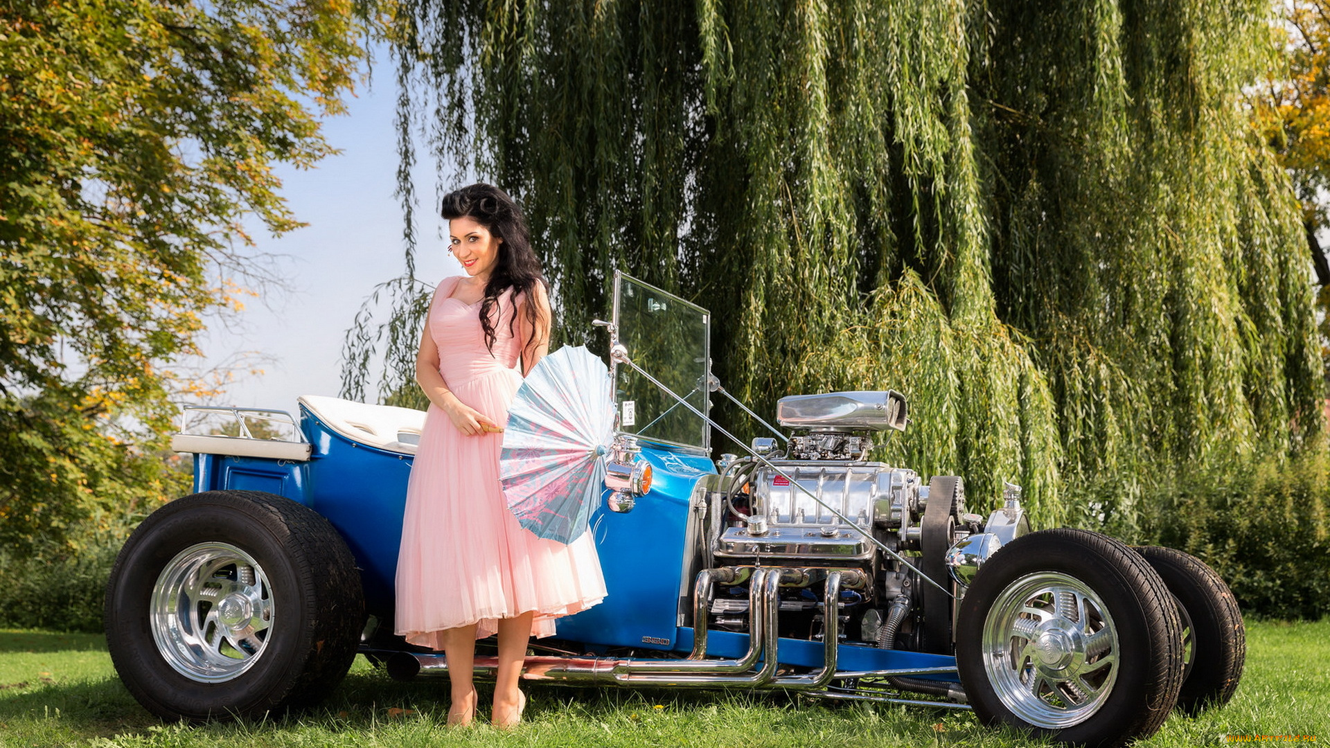 автомобили, -авто, с, девушками, auto, car, hotrod, ford, t-bucket, 1923