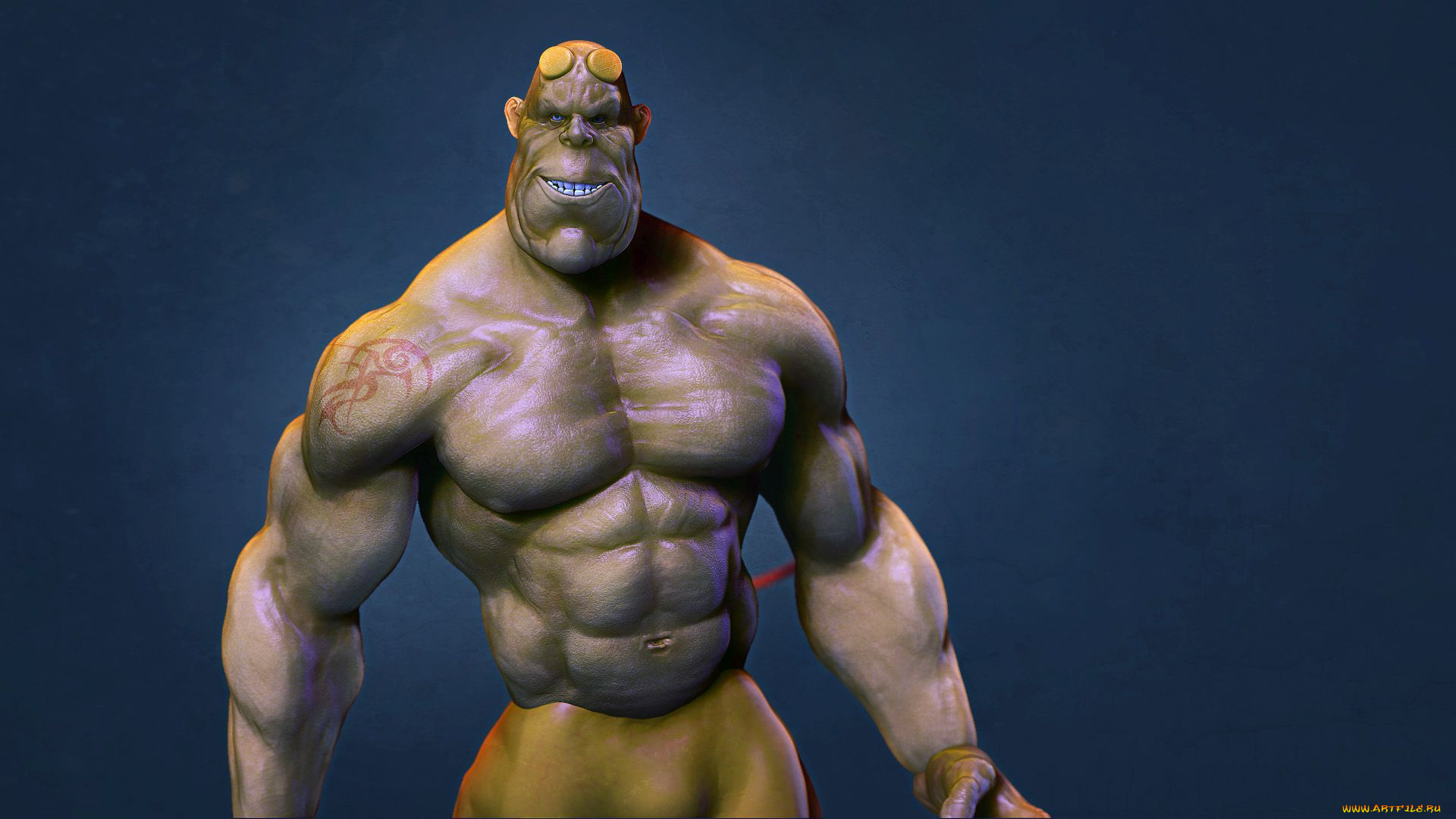 рисованное, комиксы, hellboy