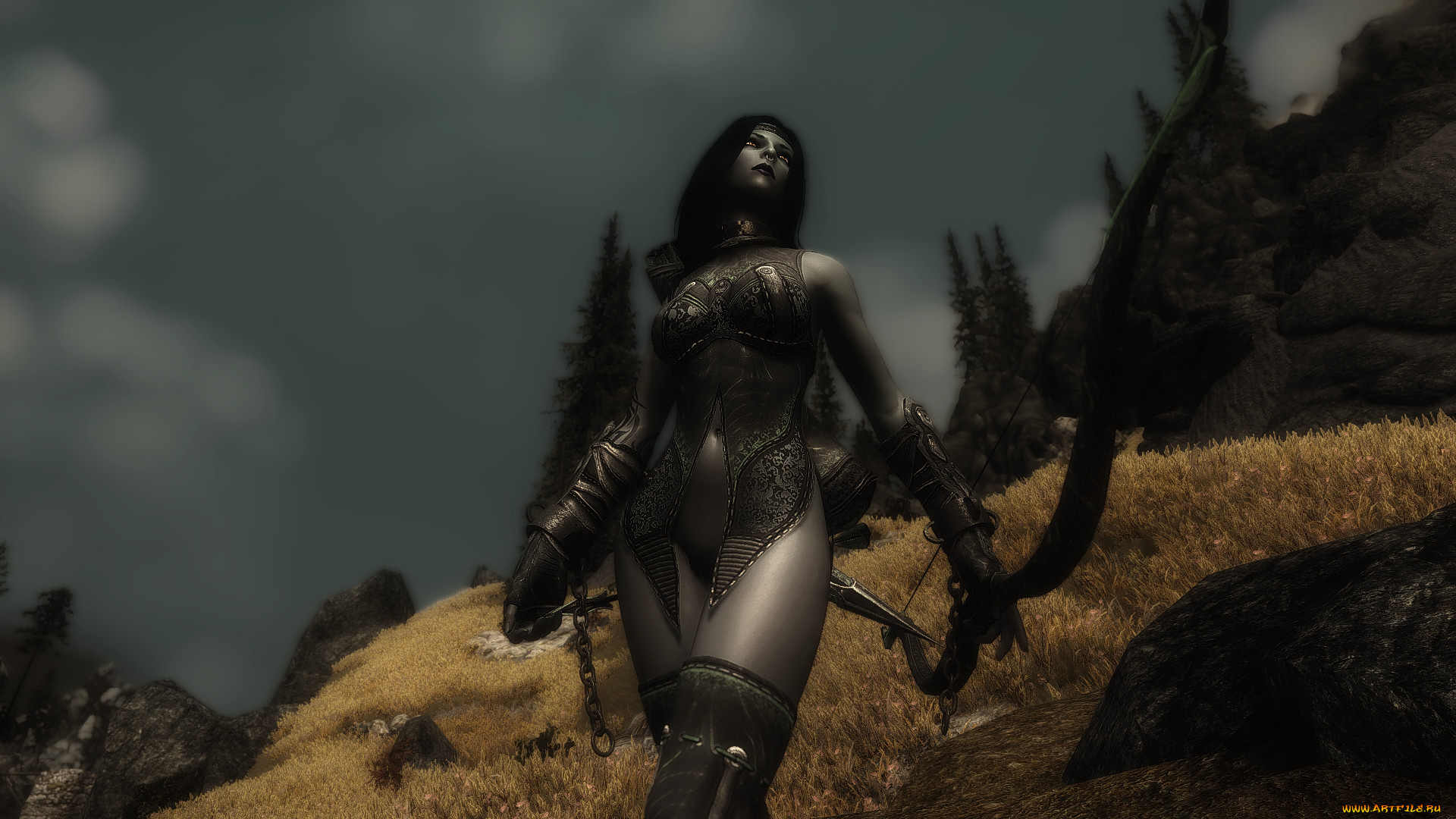 3д, графика, амазонки, , amazon, девушка, фон, взгляд