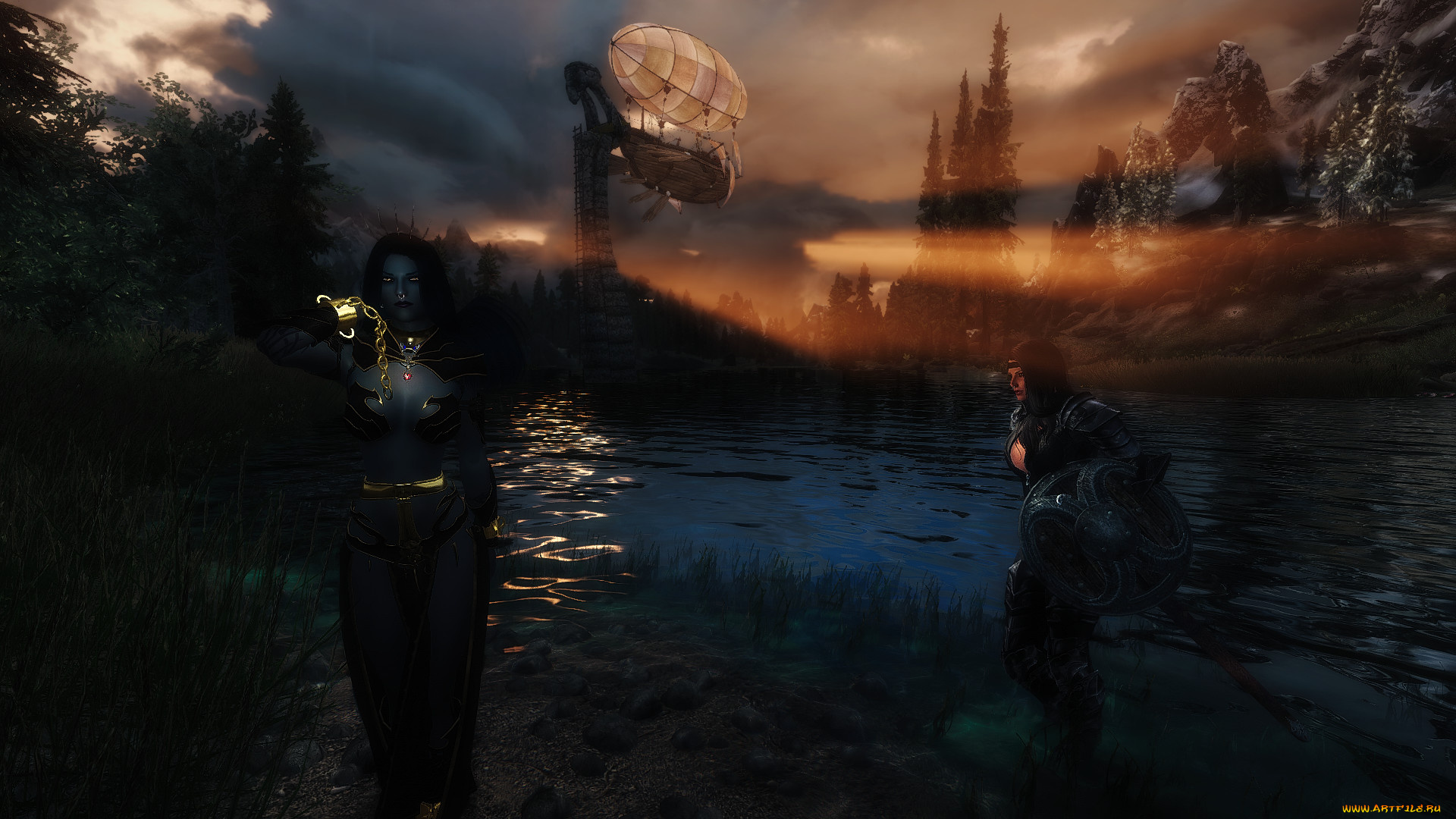 3д, графика, фантазия, , fantasy, девушка, фон, взгляд