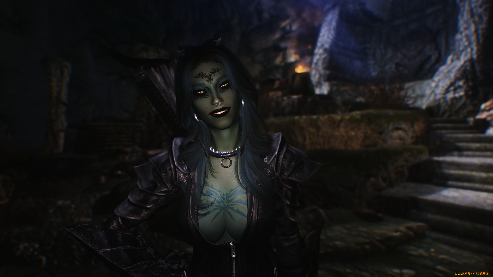 3д, графика, фантазия, , fantasy, фон, взгляд, девушка