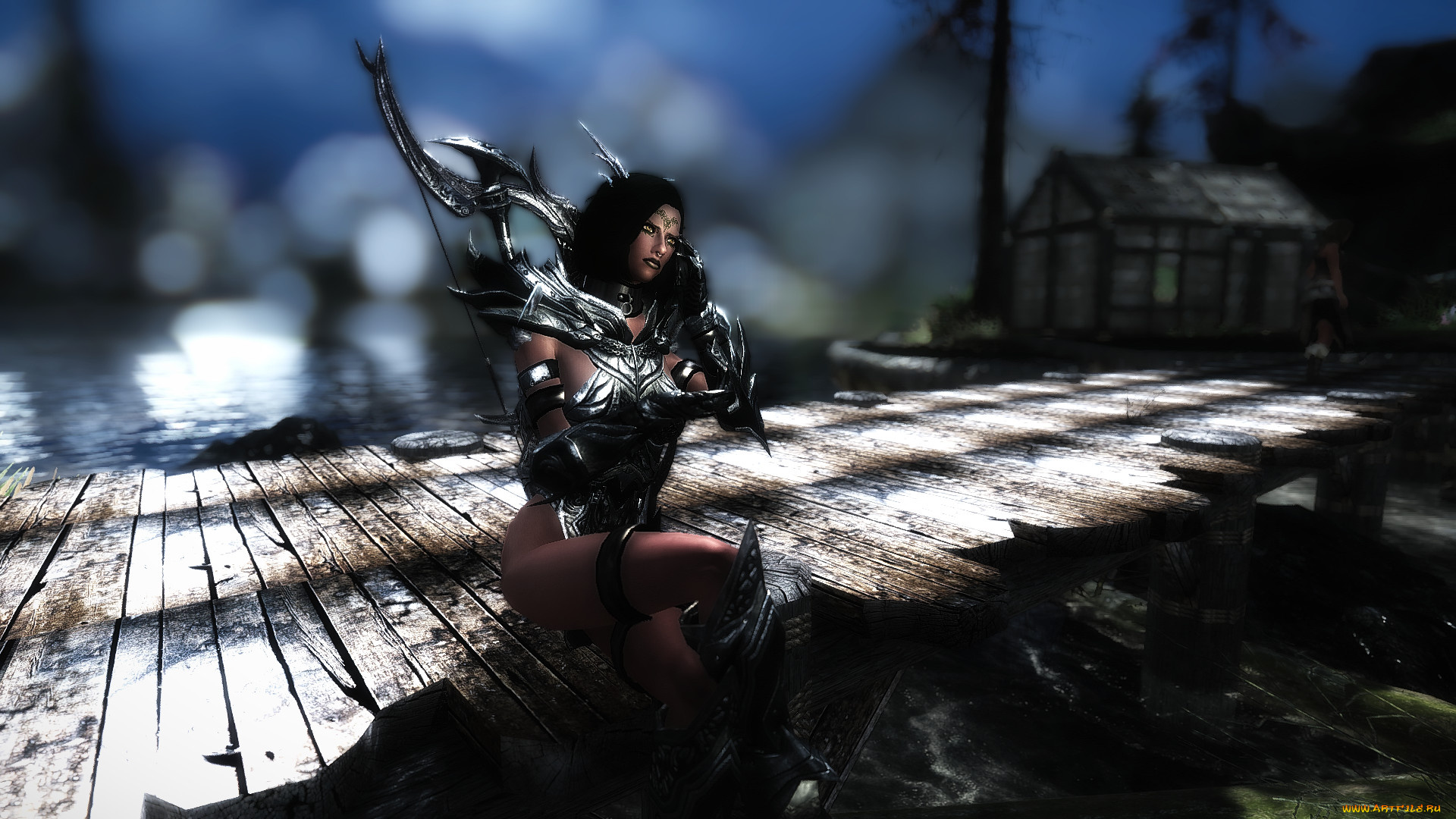 3д, графика, фантазия, , fantasy, фон, взгляд, девушка