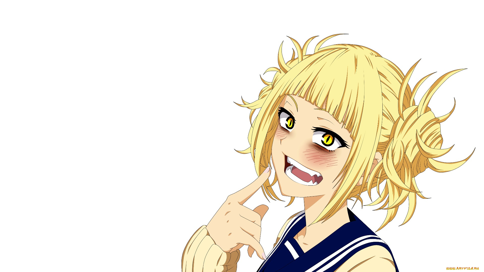 аниме, boku, no, hero, academia, фон, взгляд, девушка