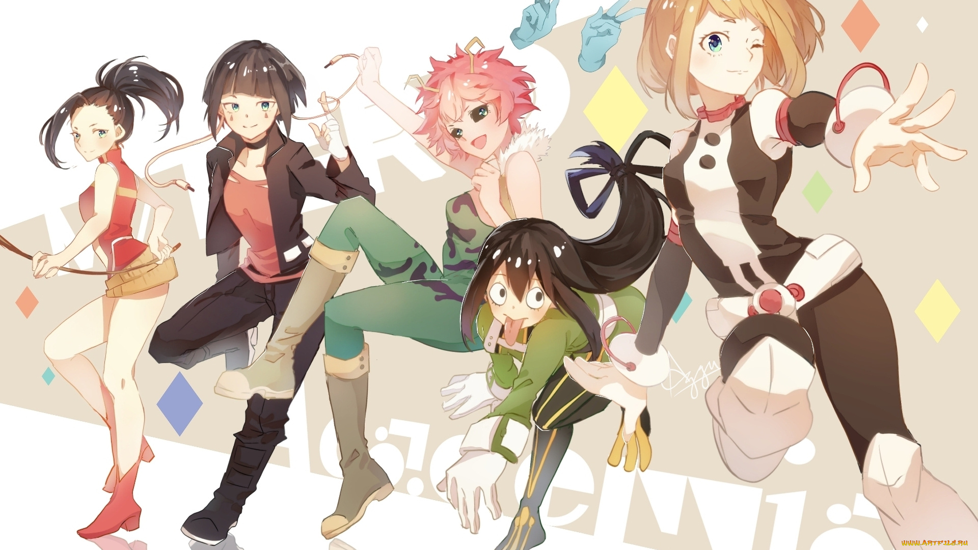 аниме, boku, no, hero, academia, персонажи