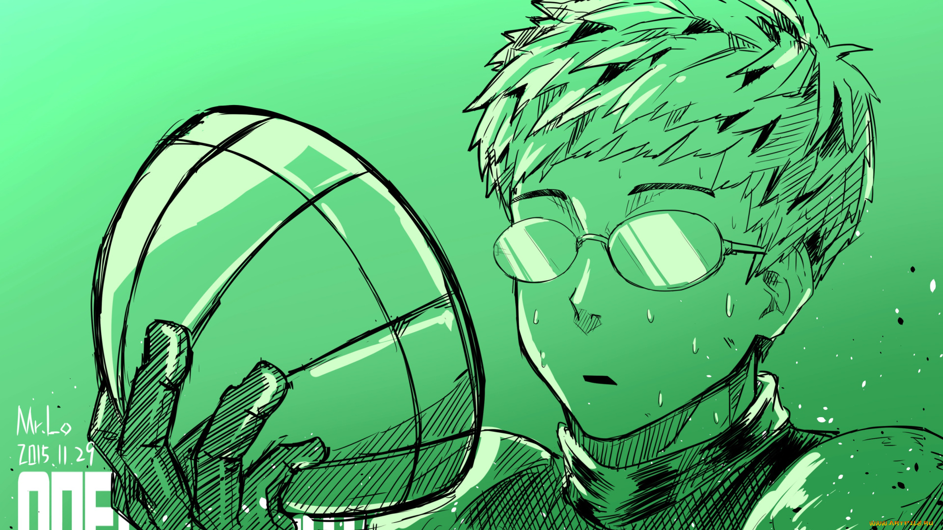 аниме, one, punch, man, ванпачмен