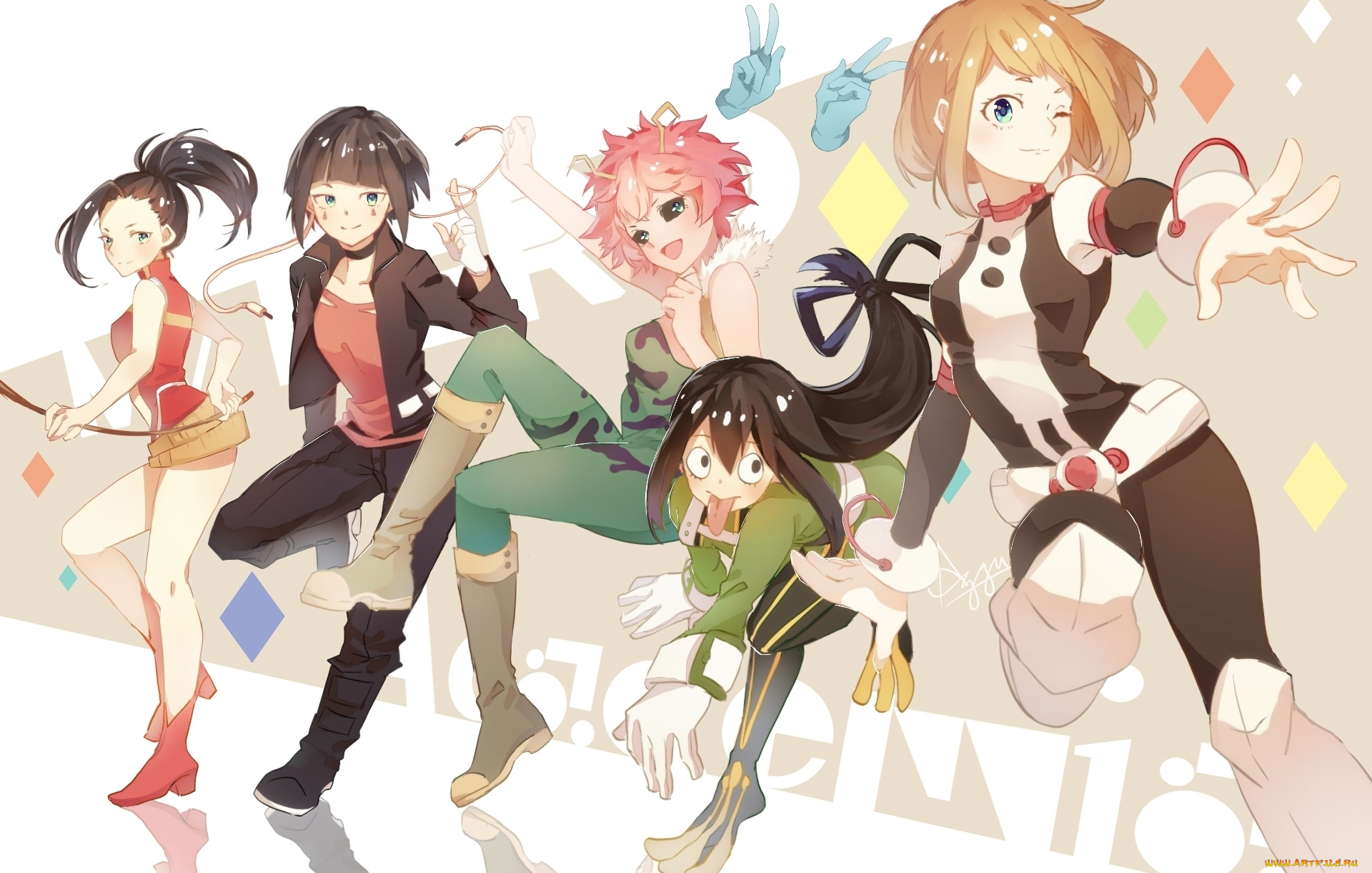 аниме, boku, no, hero, academia, персонажи