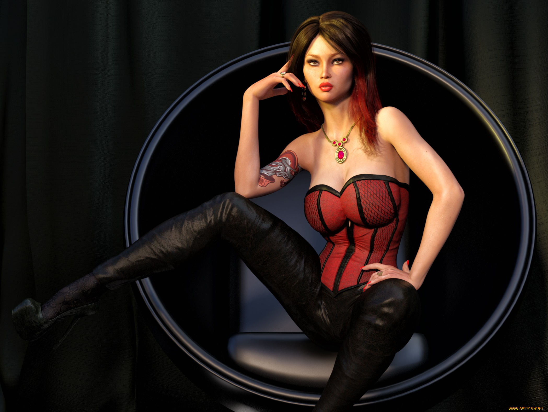 3д, графика, люди, , people, девушка, фон, взгляд