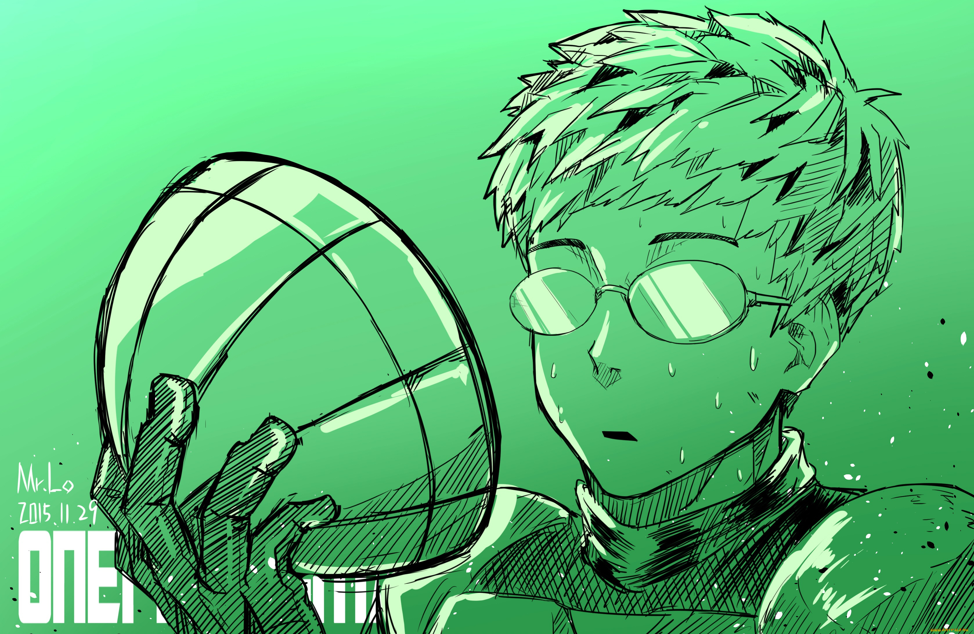 аниме, one, punch, man, ванпачмен