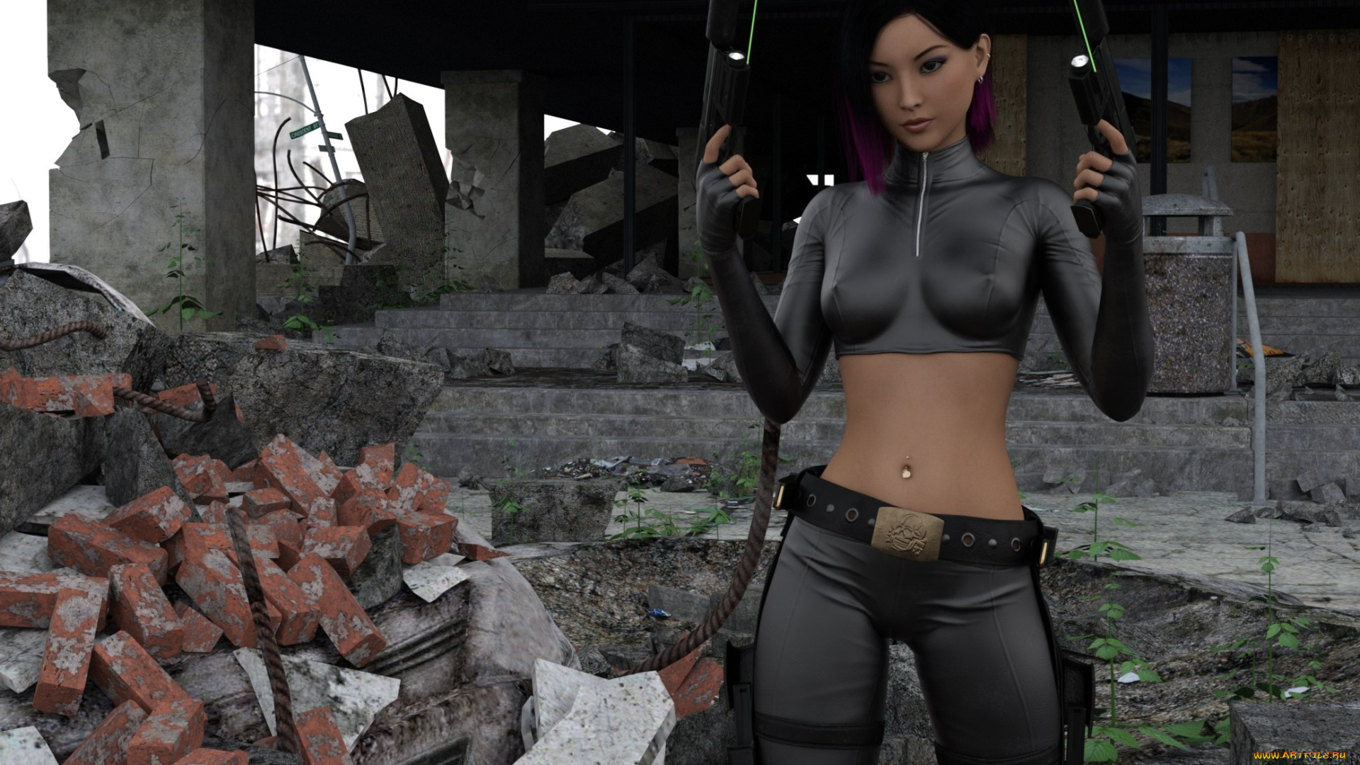 3д, графика, фантазия, , fantasy, фон, взгляд, девушка