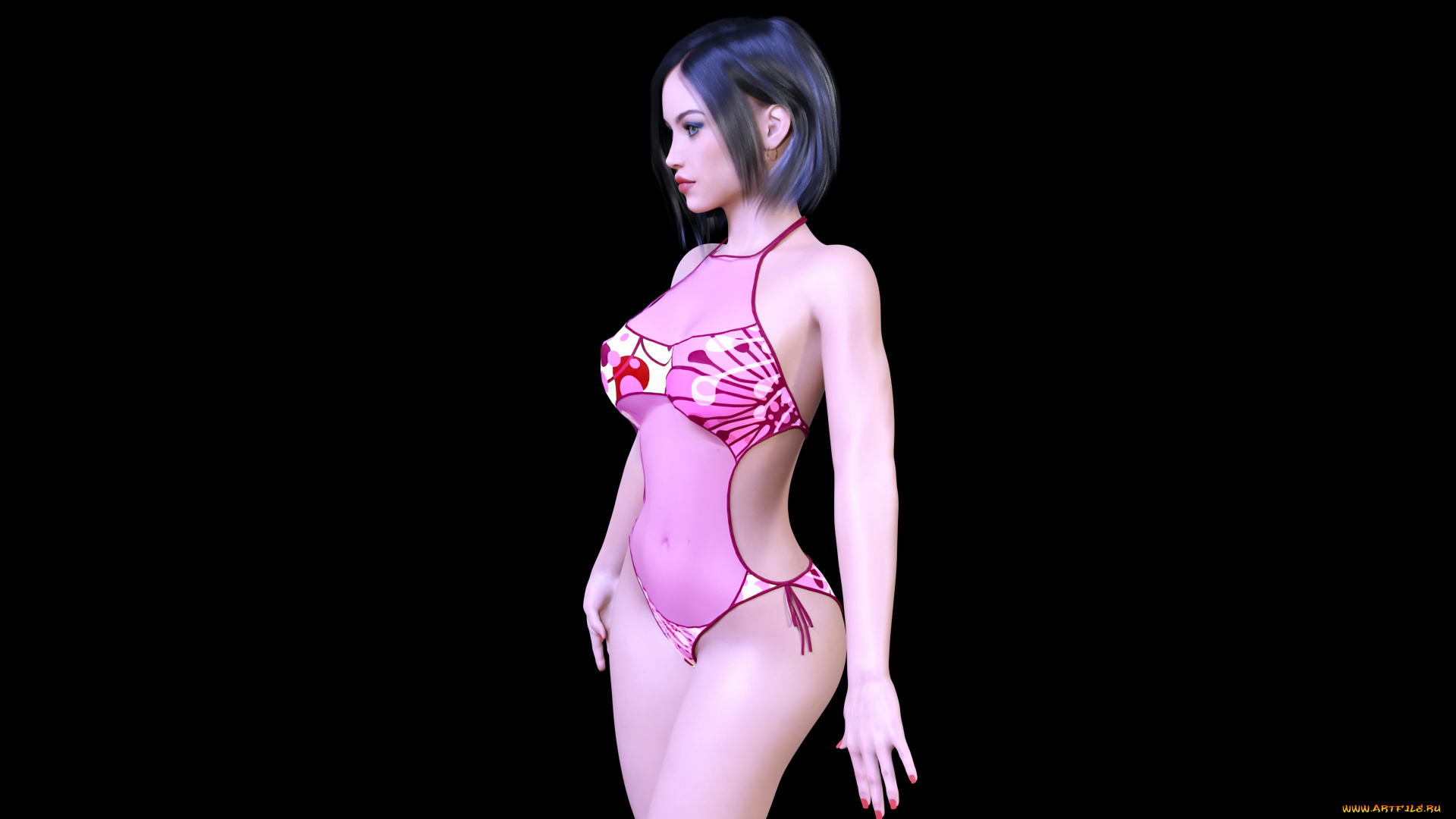 3д, графика, люди, , people, фон, взгляд, девушка