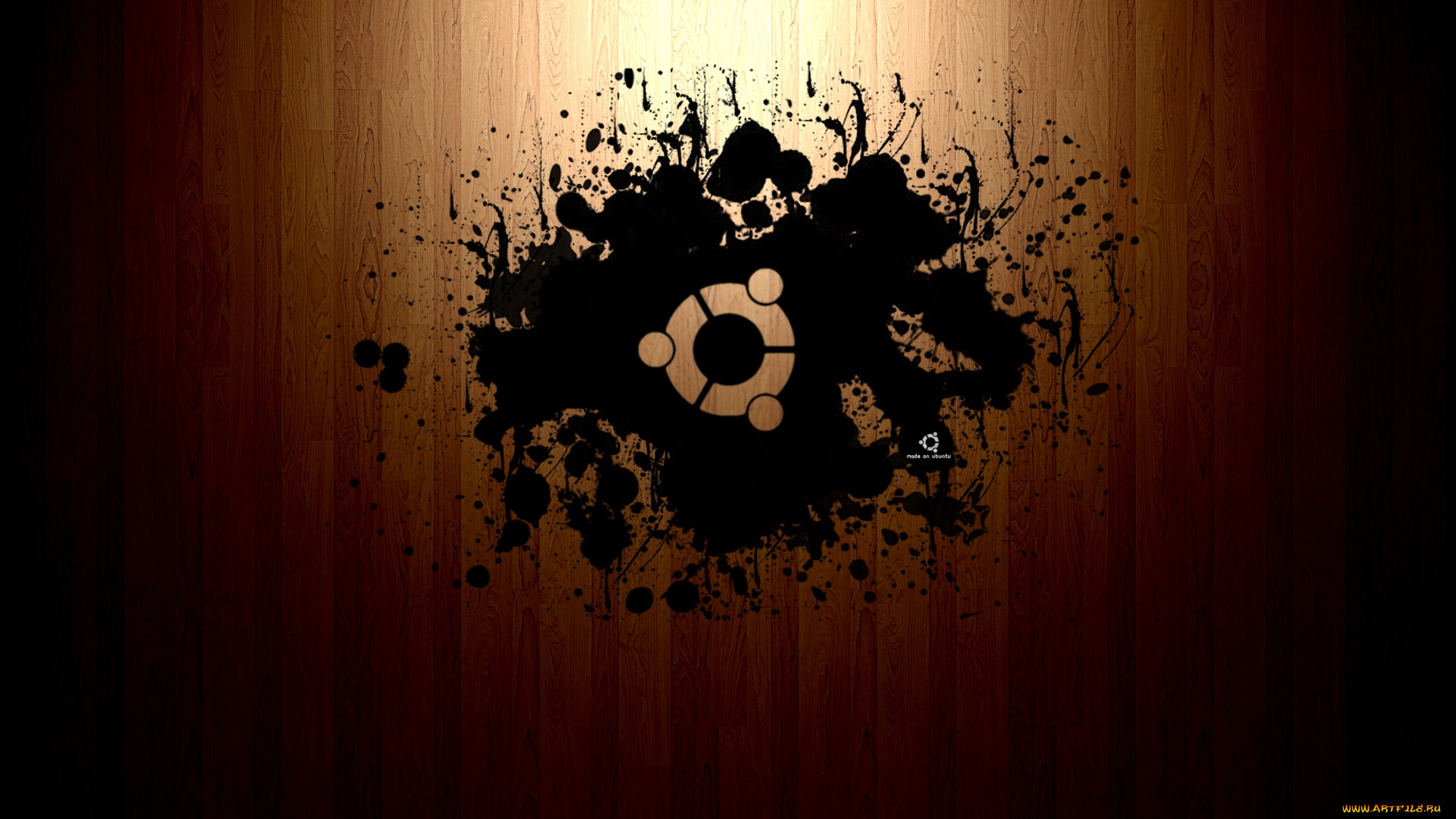 компьютеры, ubuntu, linux, логотип, фон