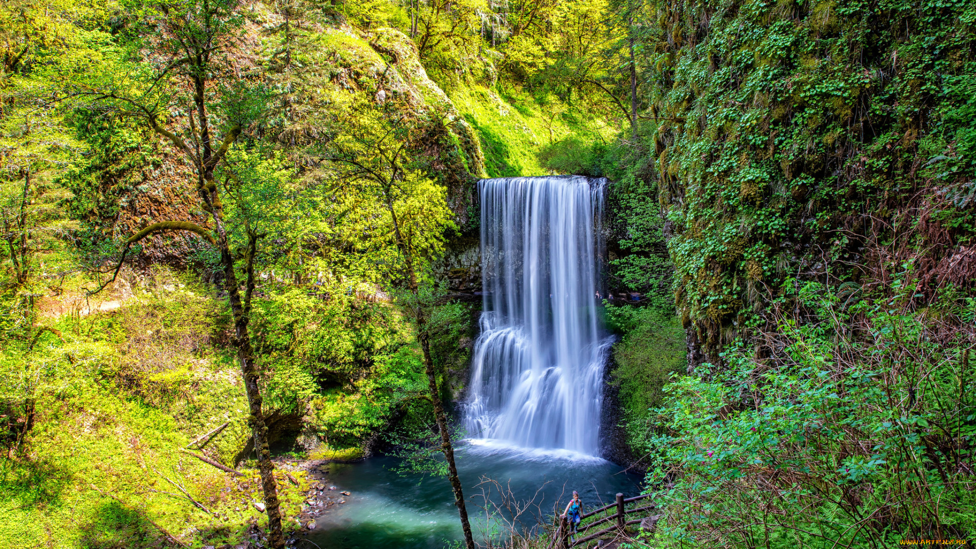 природа, водопады, простор