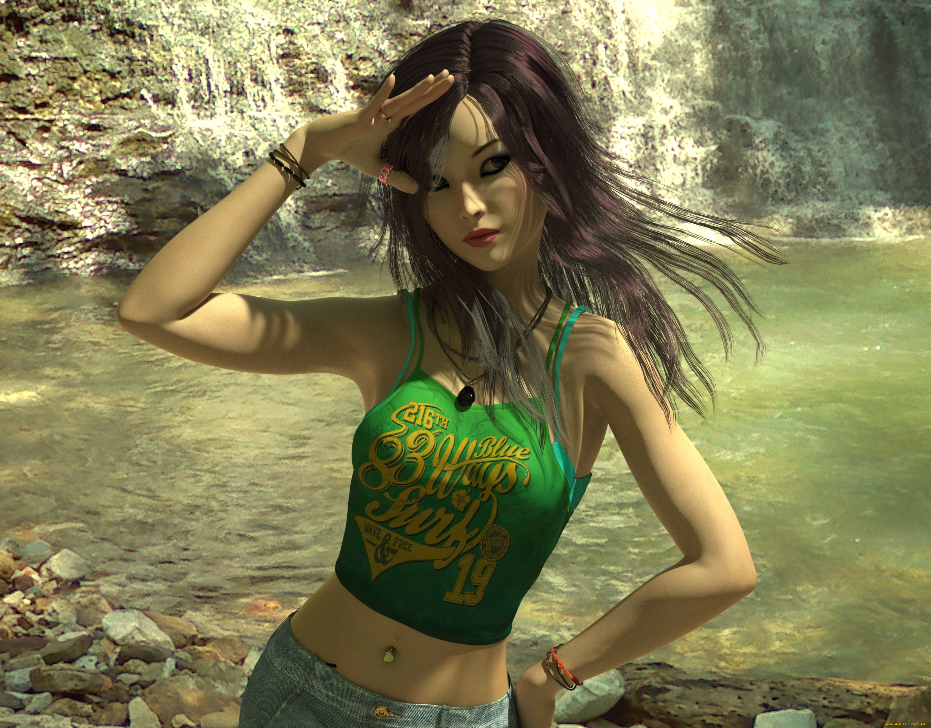 3д, графика, люди, , people, фон, взгляд, девушка