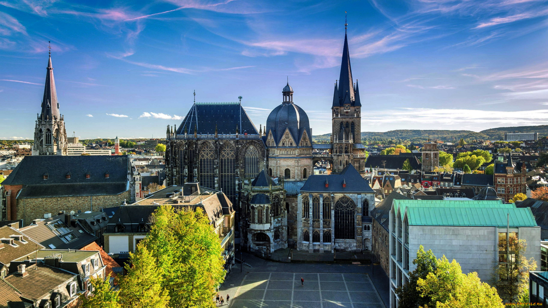 aachen, germany, города, -, панорамы