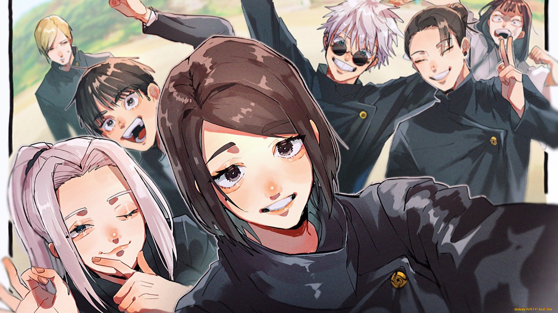 аниме, jujutsu, kaisen, магическая, битва