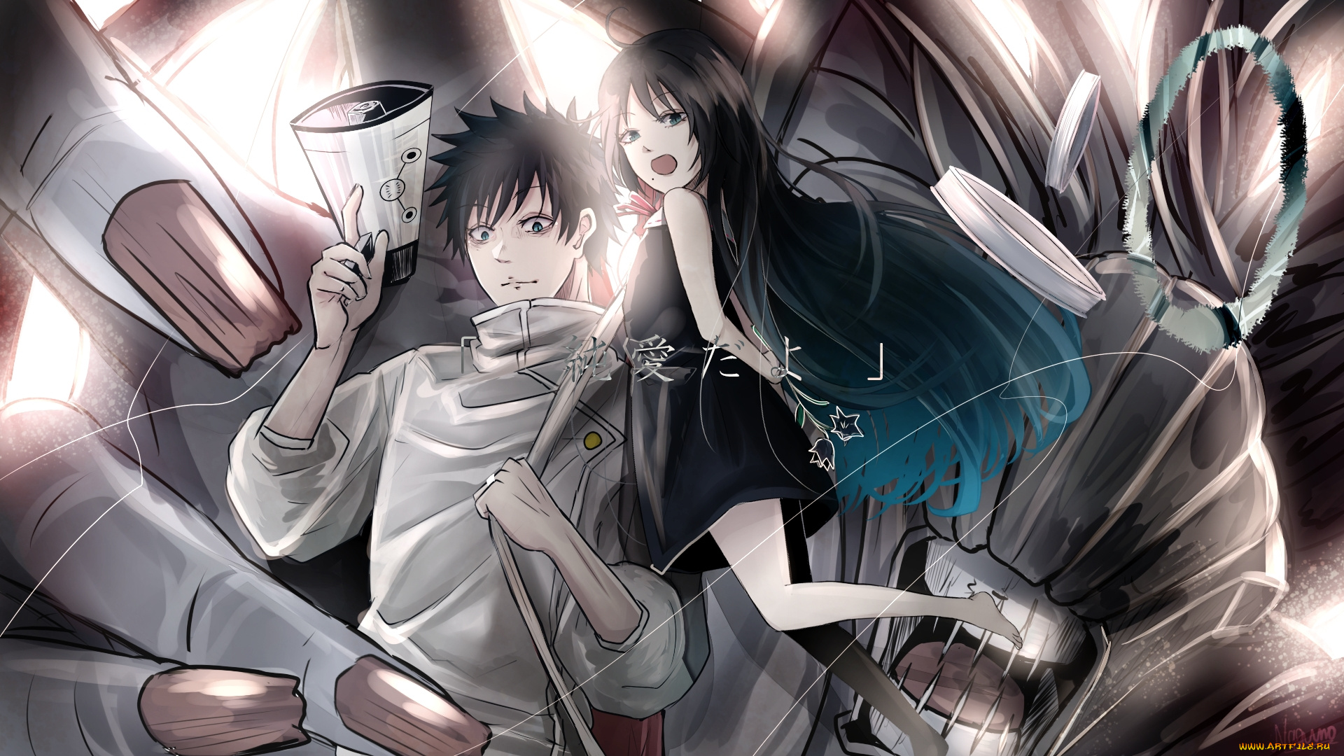 аниме, jujutsu, kaisen, магическая, битва