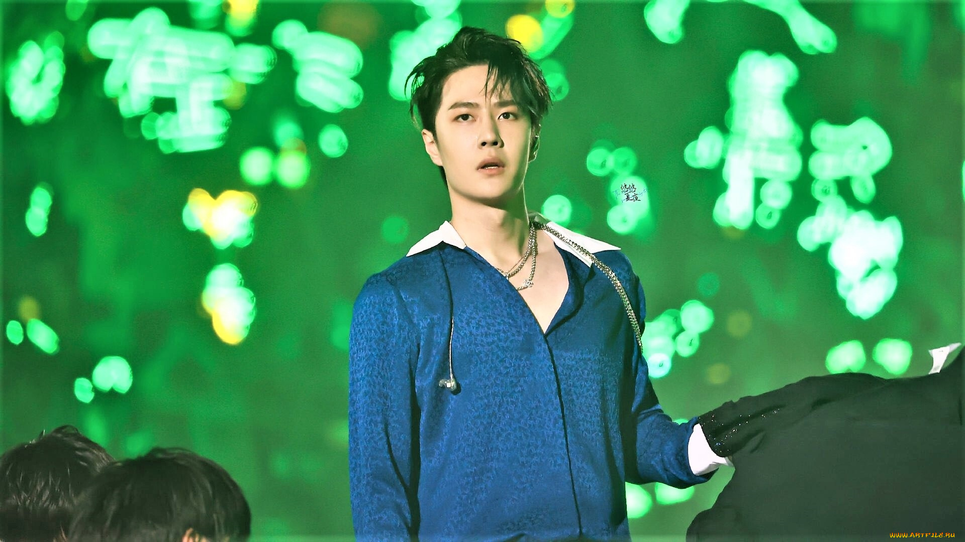 мужчины, wang, yi, bo, актер, певец, рубашка, сцена