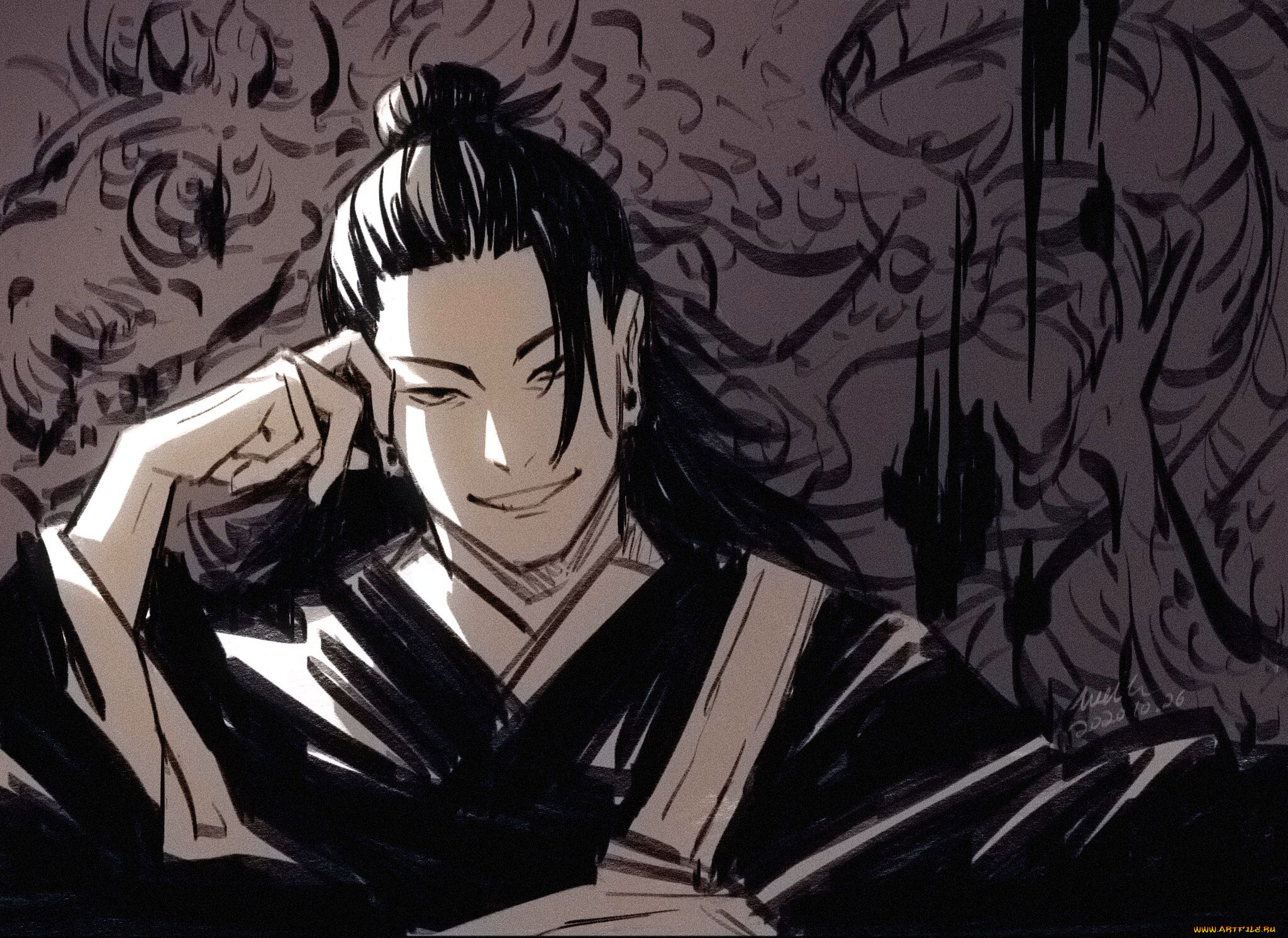 аниме, jujutsu, kaisen, магическая, битва