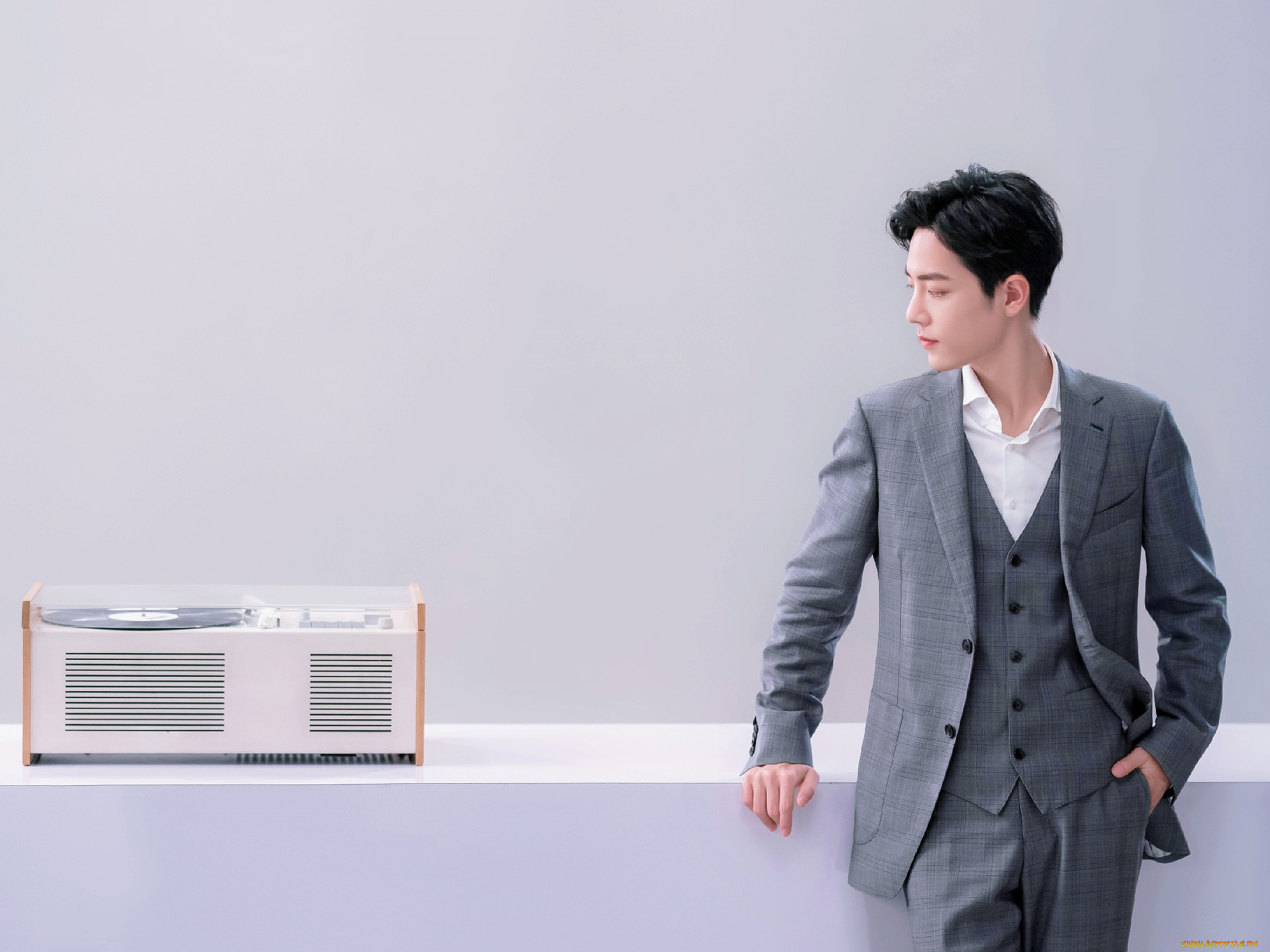 мужчины, xiao, zhan, актер, костюм, проигрыватель