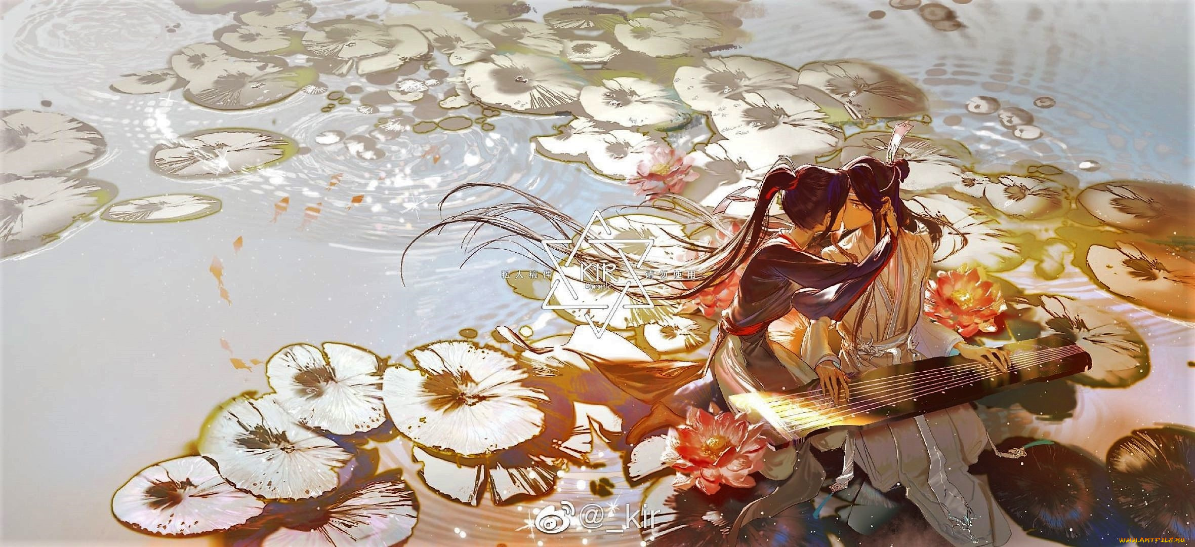 аниме, mo, dao, zu, shi, вэй, усянь, лань, ванцзы, гуцинь, лотосы