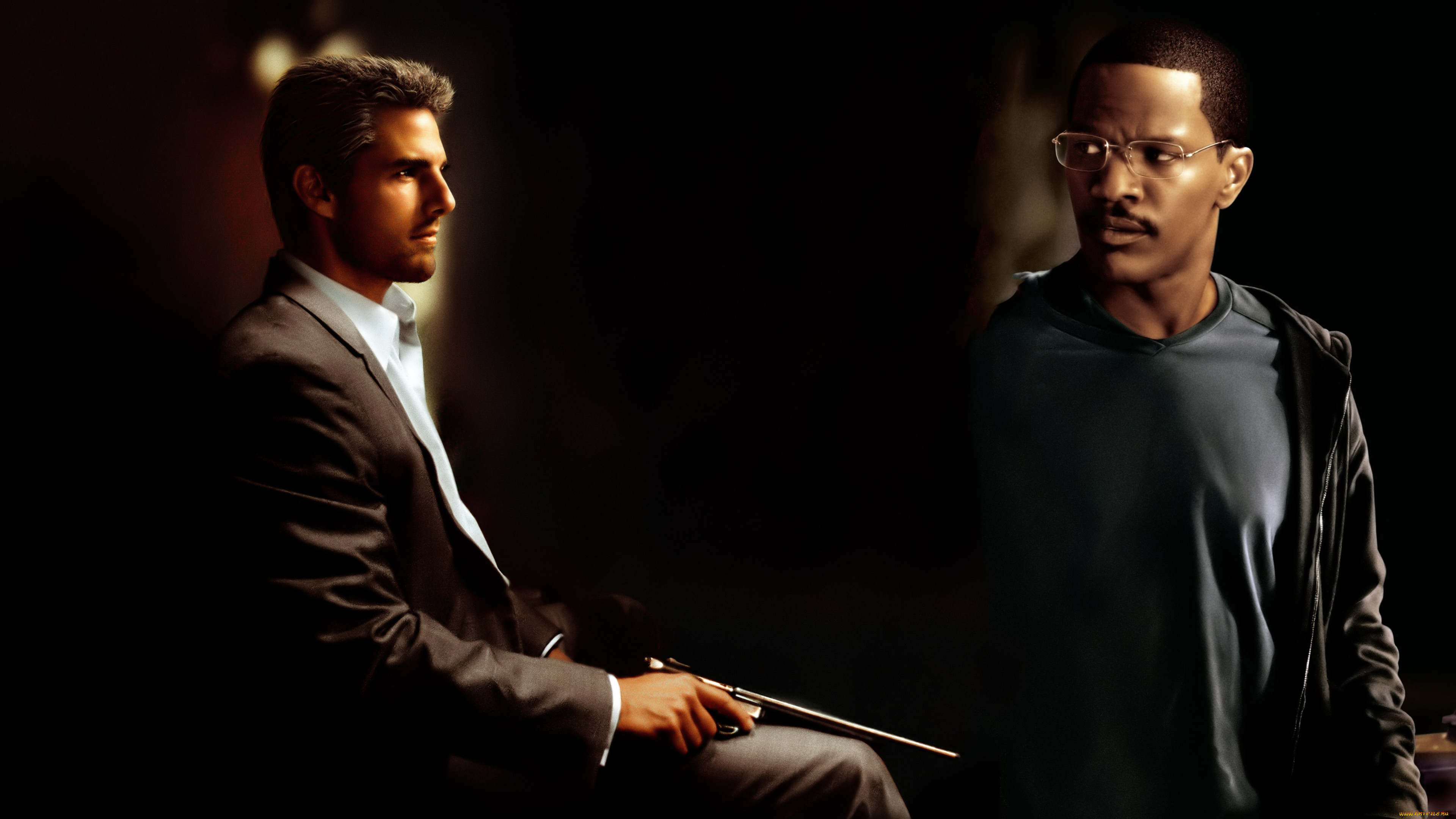 кино, фильмы, collateral, мужчины, пистолет