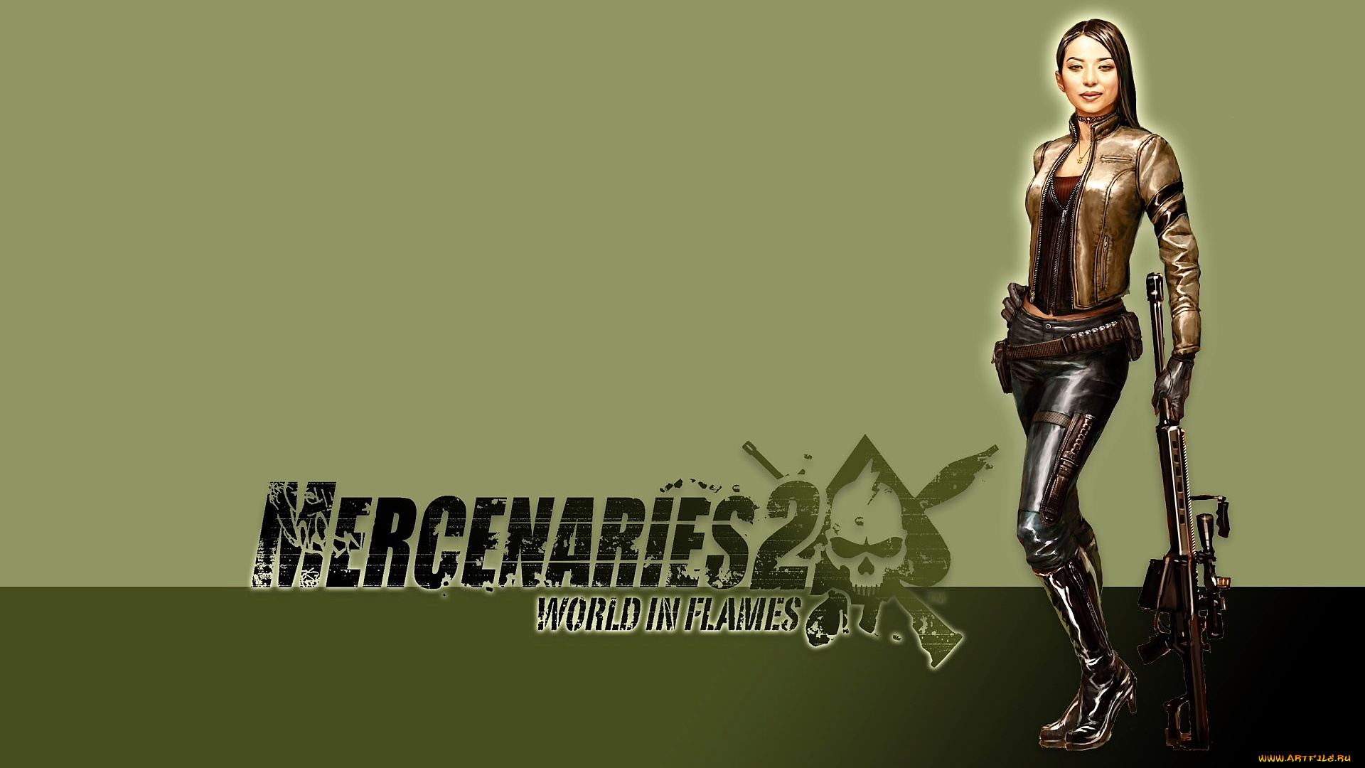 видео, игры, mercenaries, 2, , world, in, flames, девушка, оружие