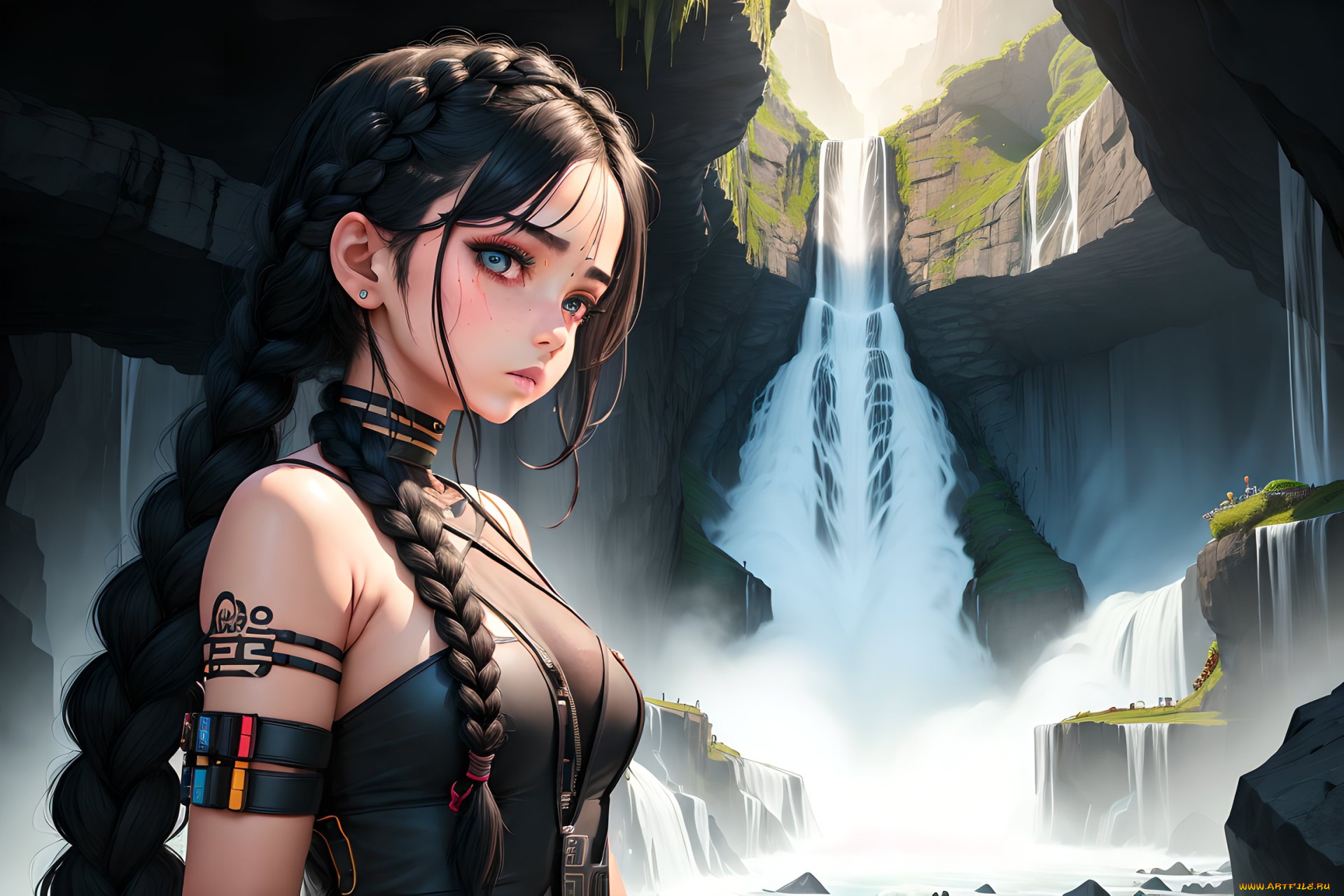 аниме, пейзажи, , природа, нейросети, графика, нейроарт, ai, art, нейронные, сети, рисунки, нейро, искусство