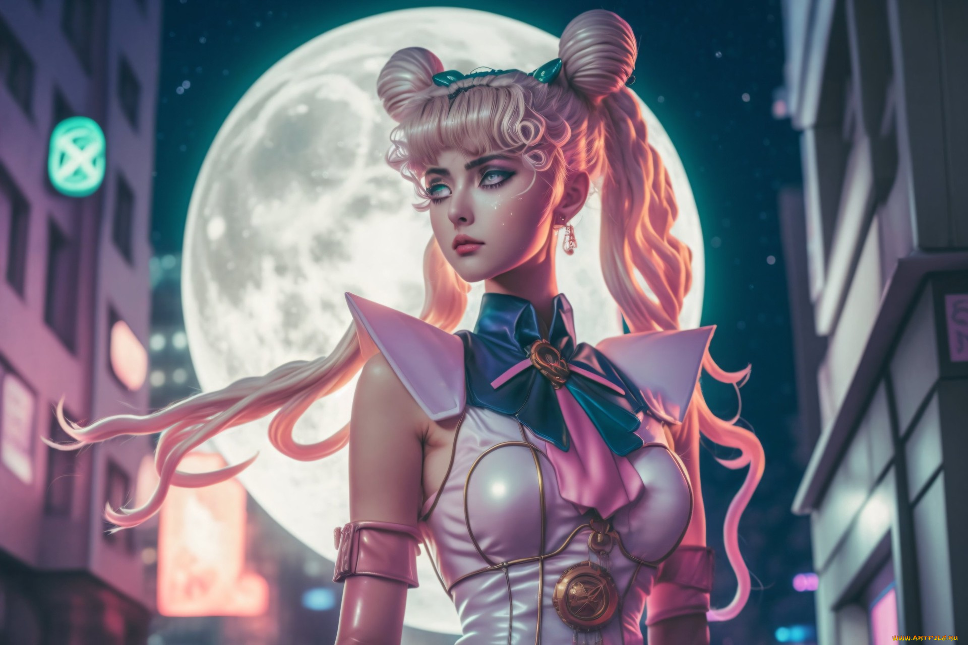 sailor, moon, аниме, нейросети, графика, нейроарт, ai, art, нейронные, сети, рисунки, нейро, искусство
