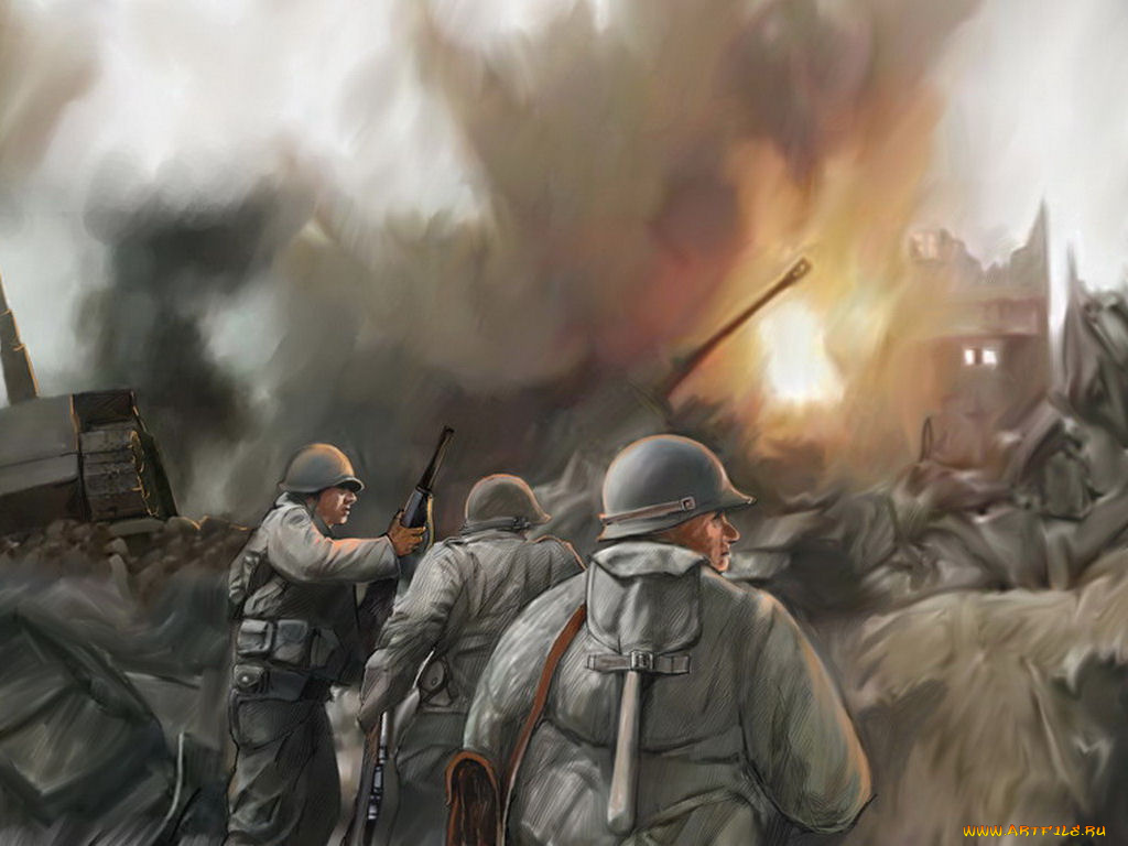 рисованные, армия