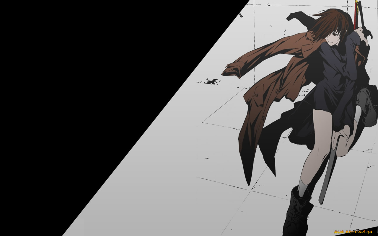 аниме, dogs, bullets, carnage