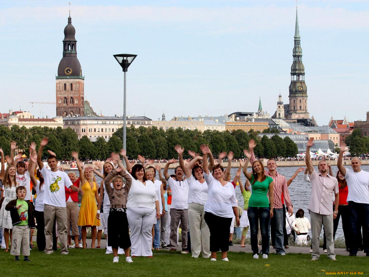 праздник, города, рига, разное, люди