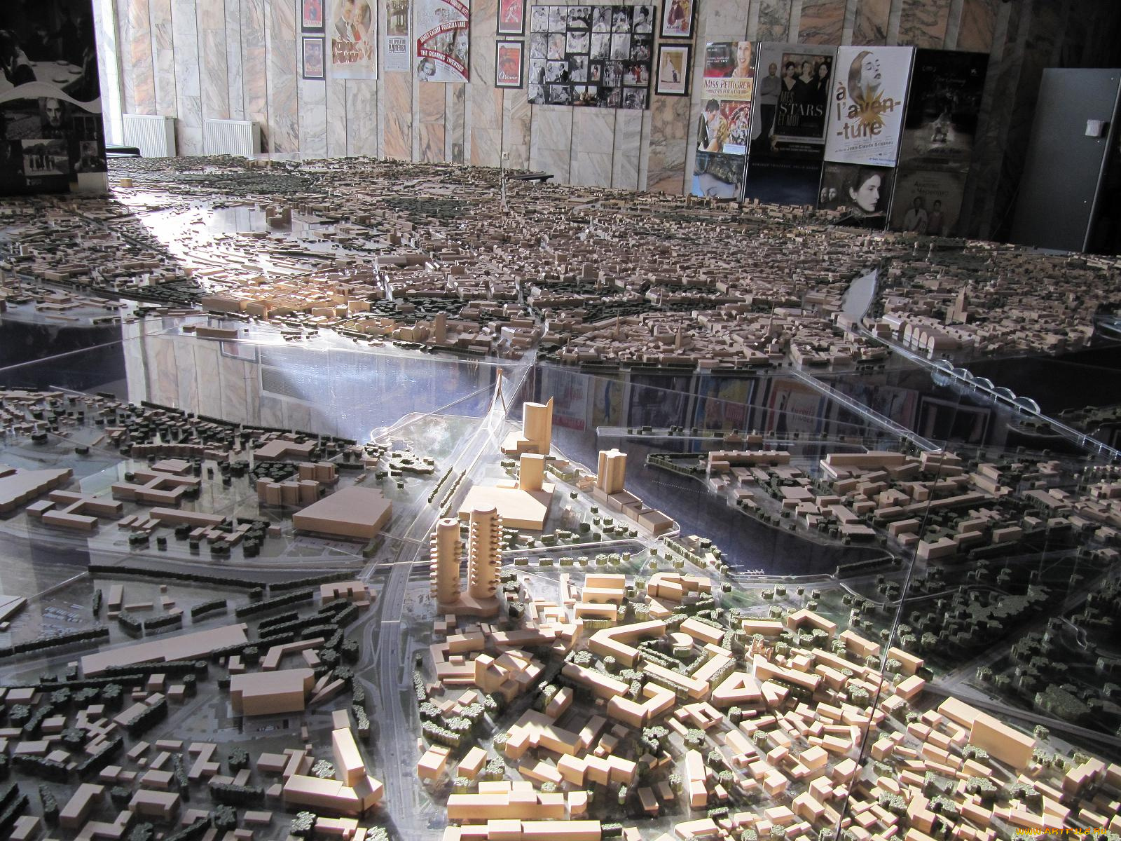 макет, города, риги, разное, рельефы, статуи, музейные, экспонаты