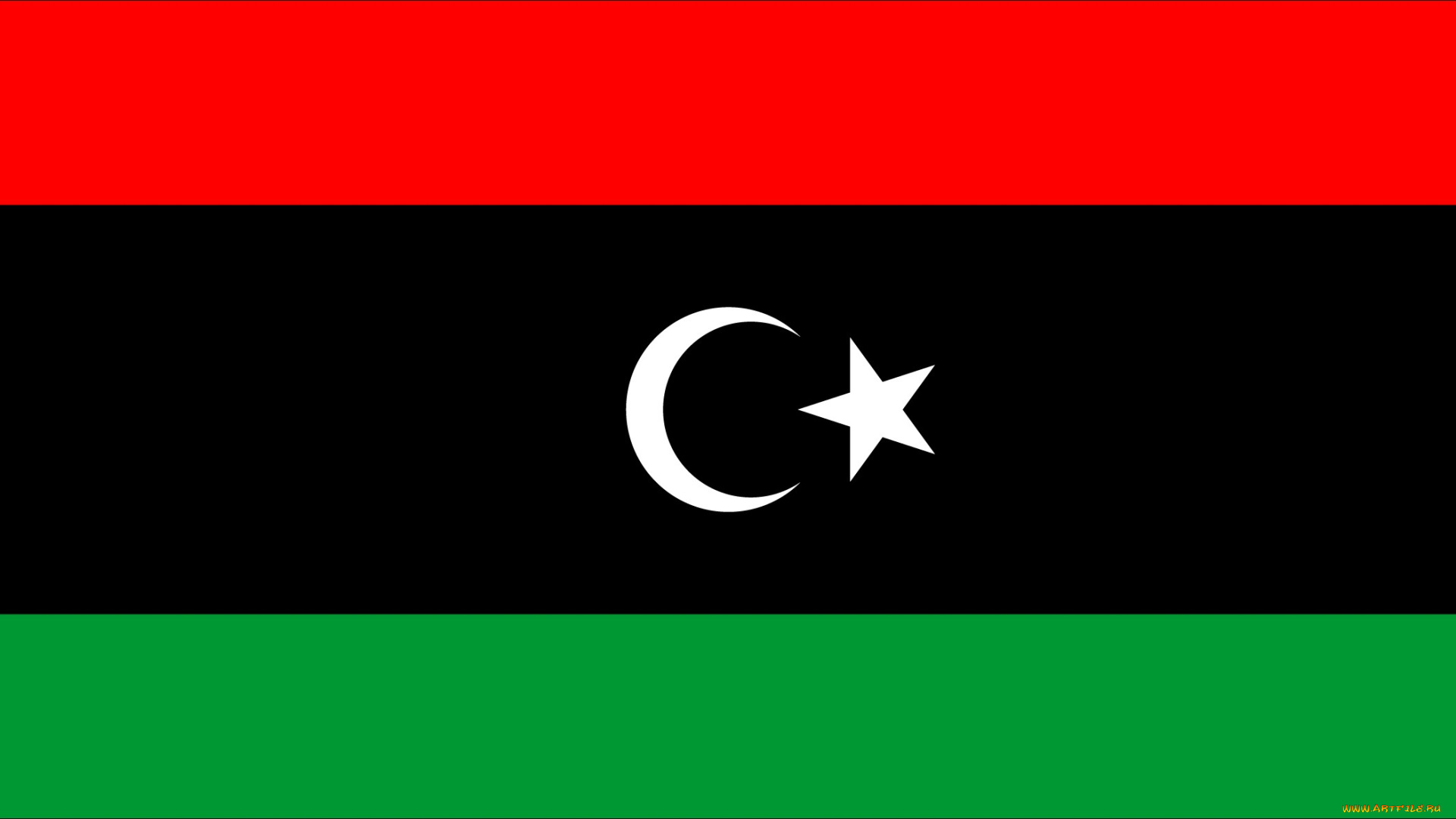 ливия, разное, флаги, гербы, зеленый, полумесяц, звезда, черный, красный