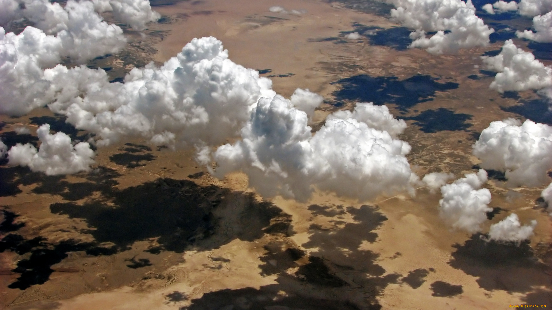 природа, облака, тени